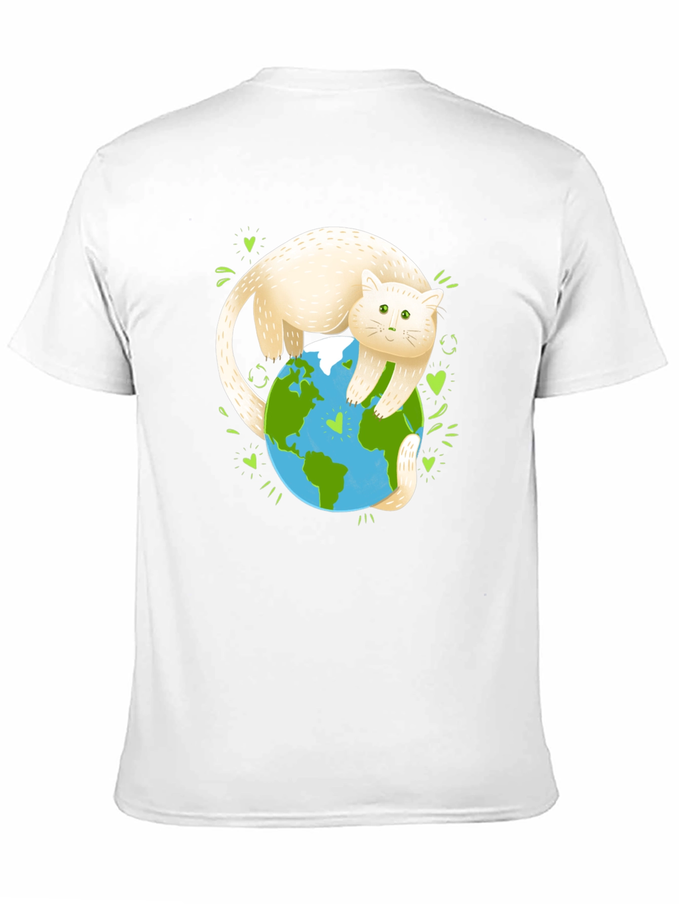 Cat Hugging Earth Graphic Tee