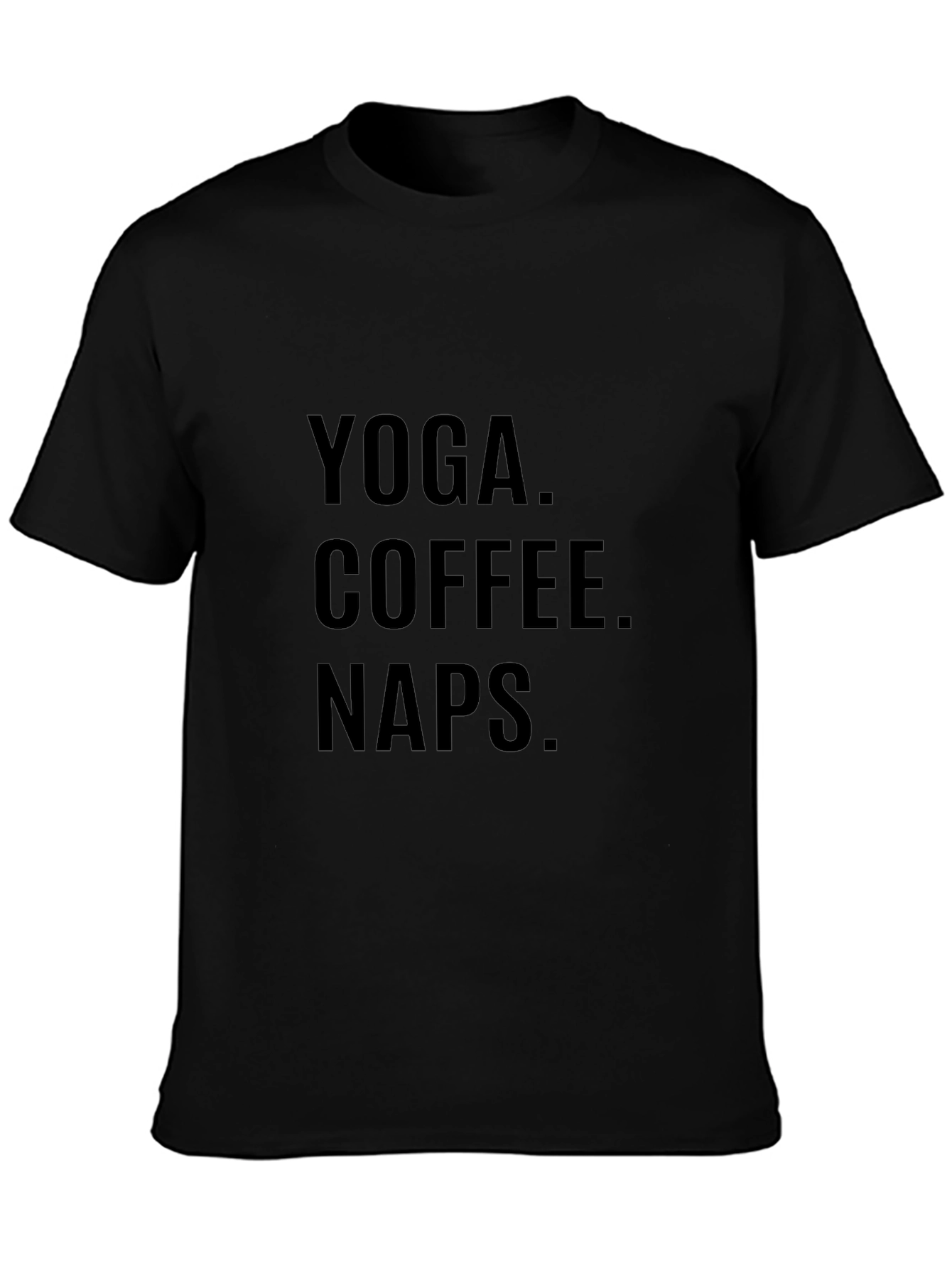 Yoga Coffee Naps Graphic T-Shirt