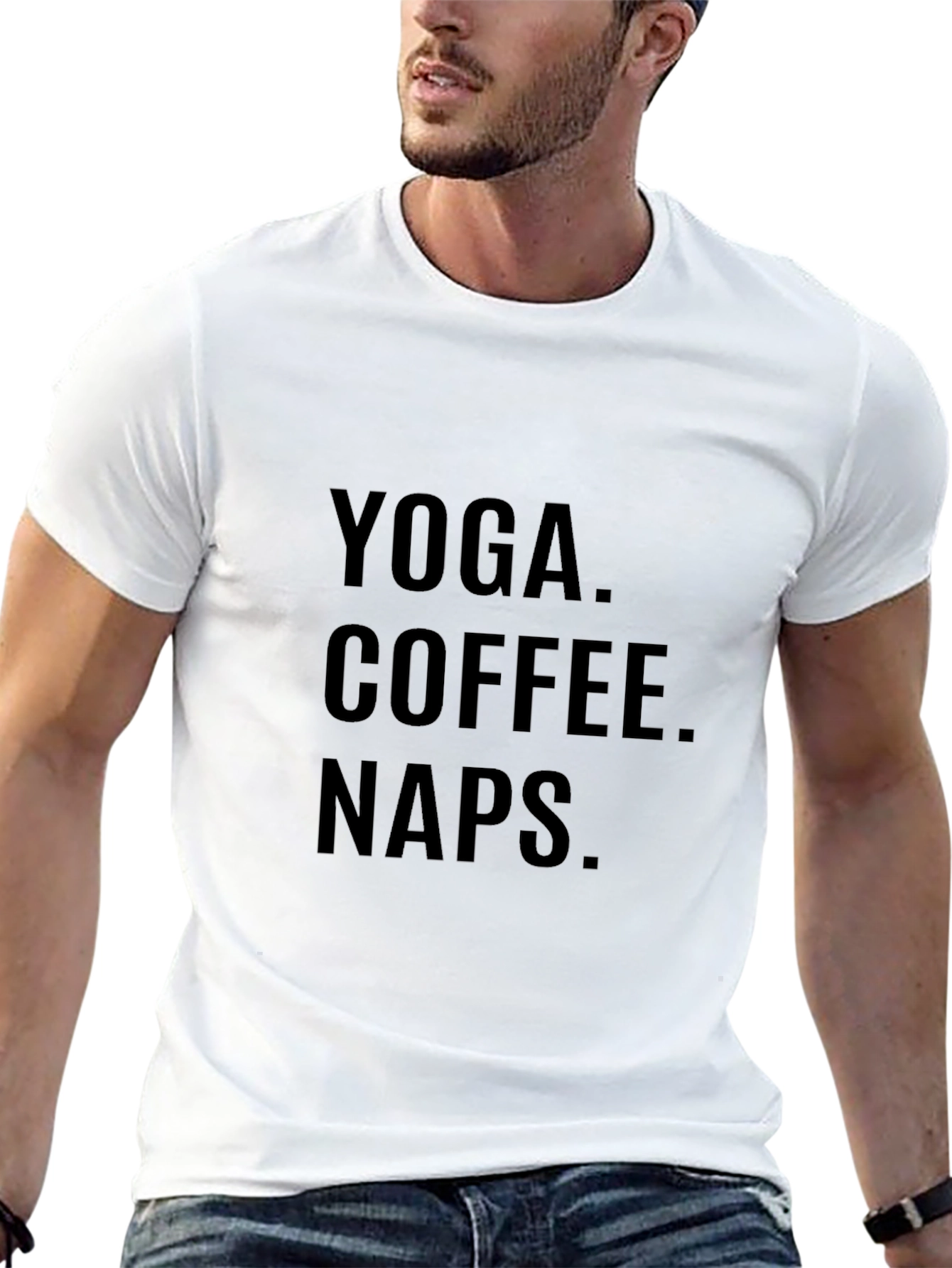 Yoga Coffee Naps Graphic T-Shirt