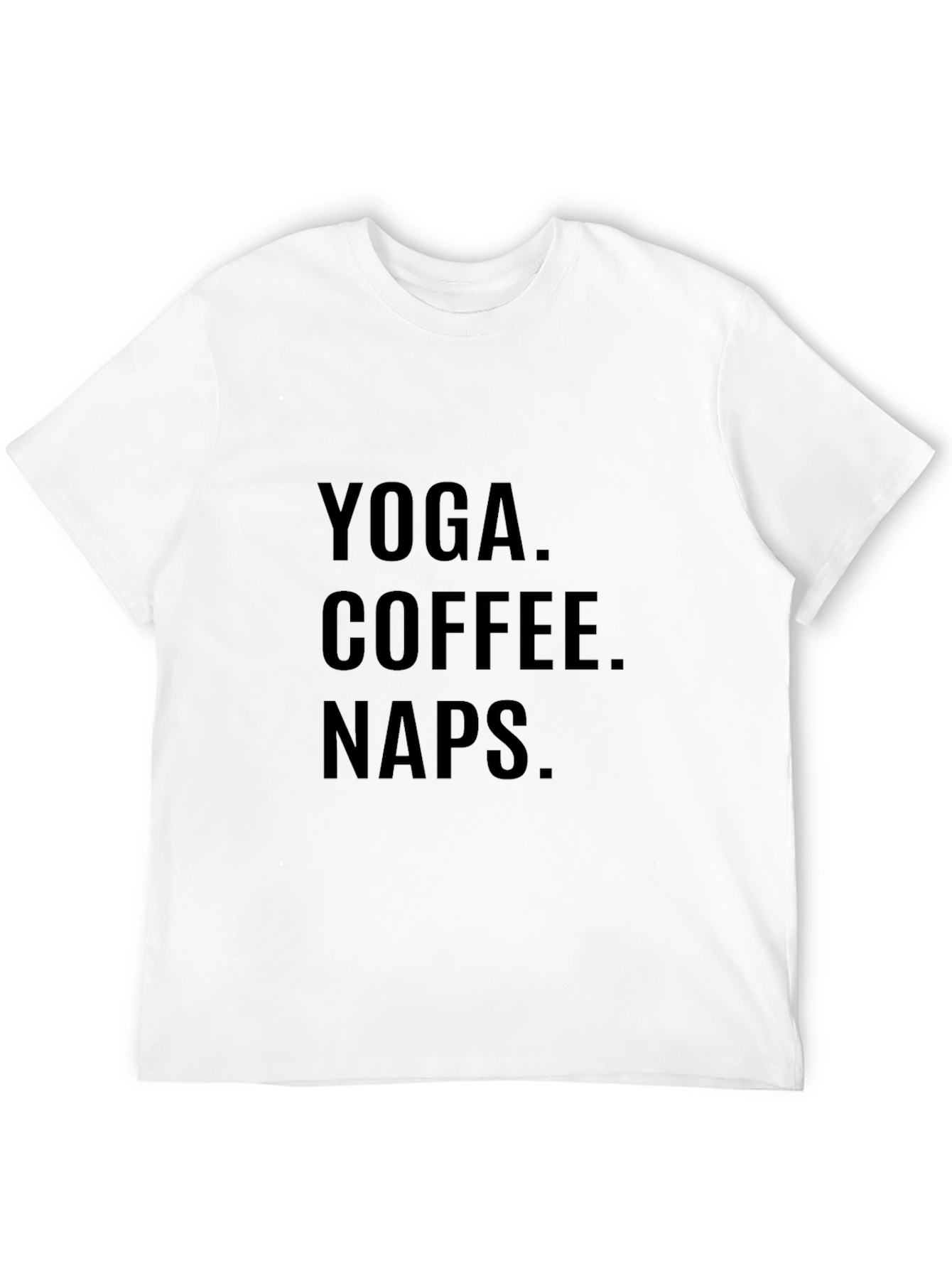 Yoga Coffee Naps Graphic T-Shirt