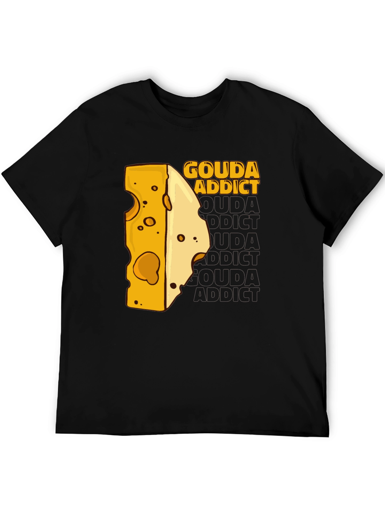 Gouda Addict Graphic Tee - Cheese Lover T-Shirt