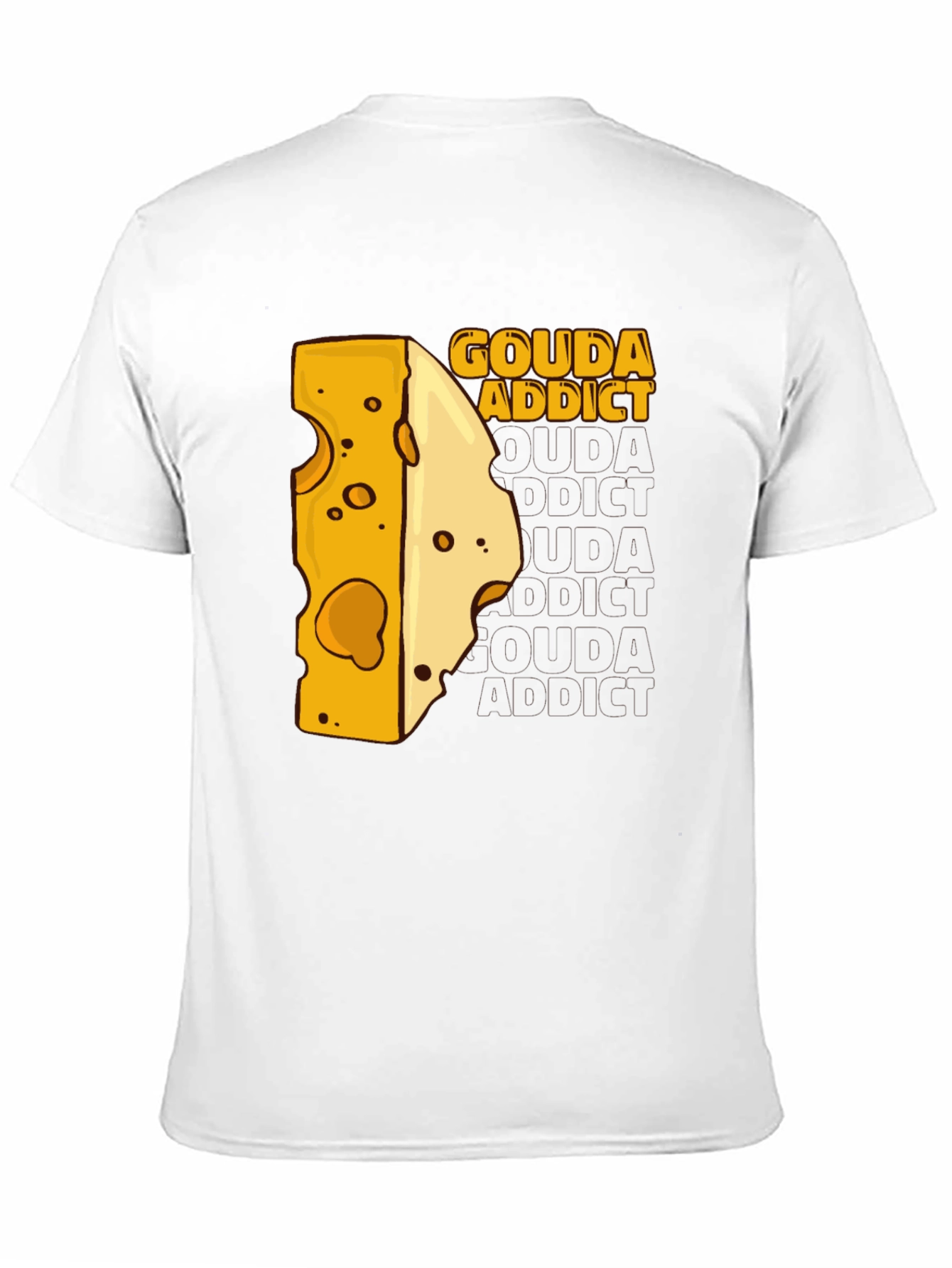 Gouda Addict Graphic Tee - Cheese Lover T-Shirt
