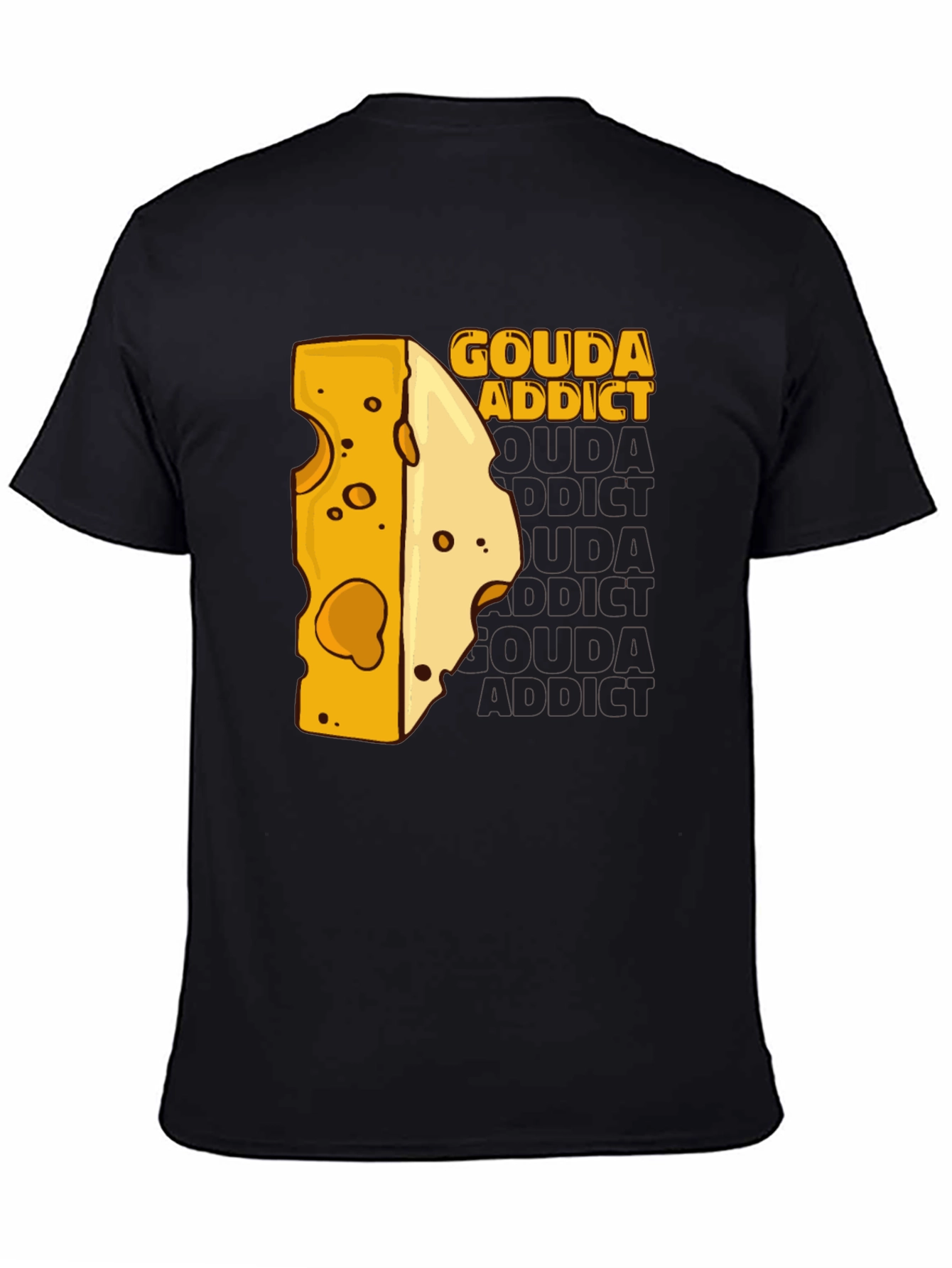 Gouda Addict Graphic Tee - Cheese Lover T-Shirt