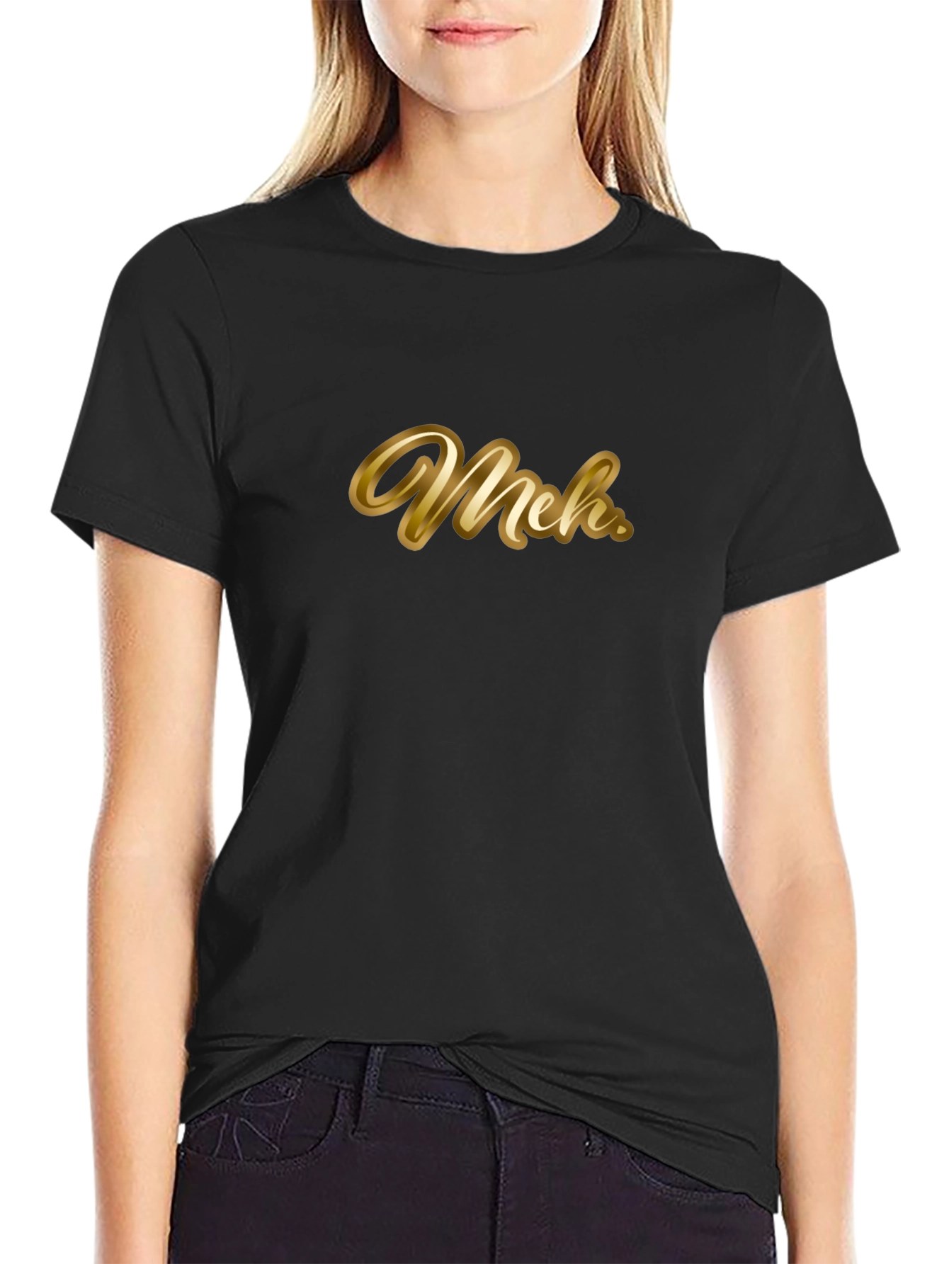 Meh. Black T-Shirt