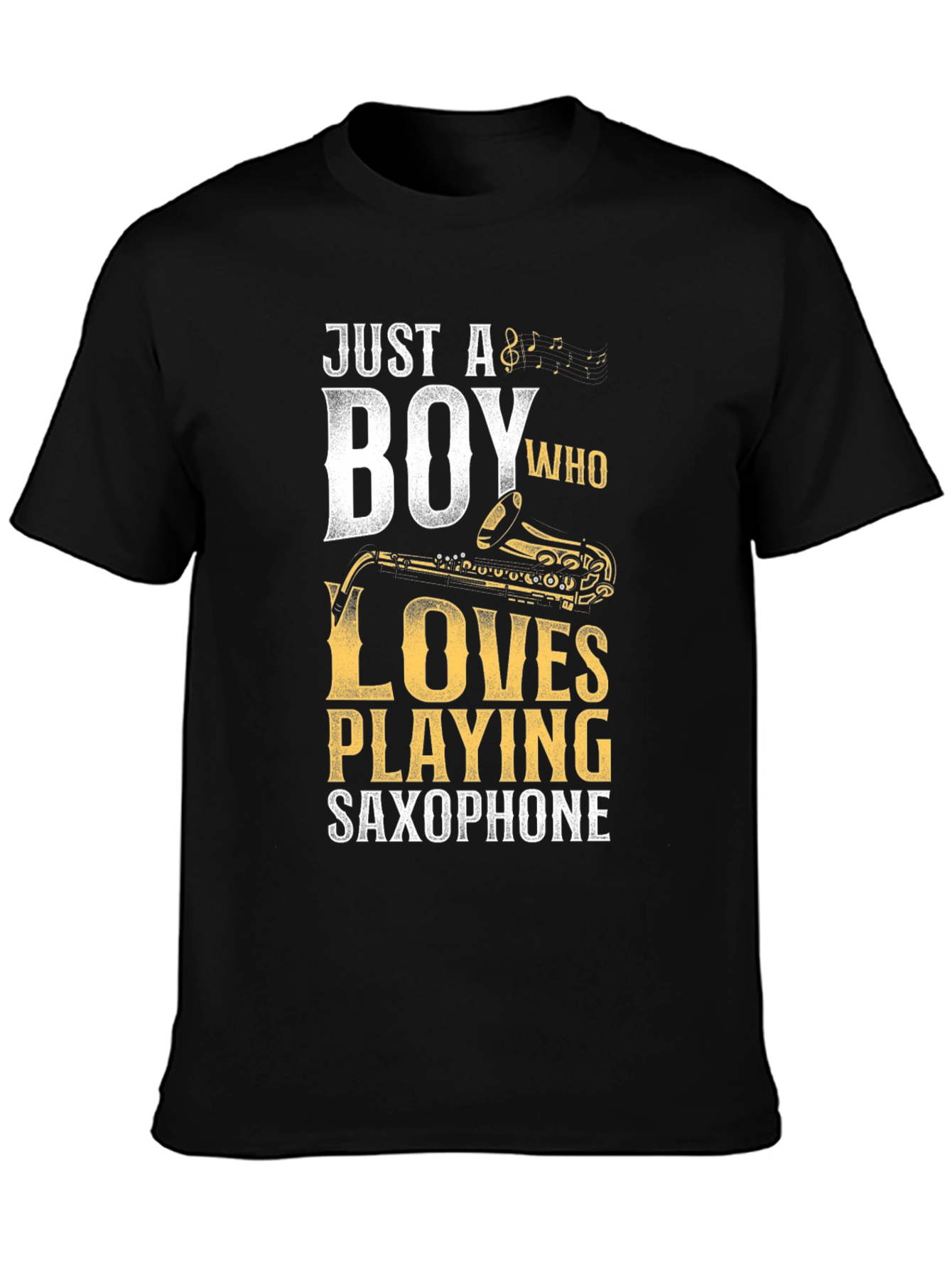 Boy Who Loves Playing Saxophone T-Shirt