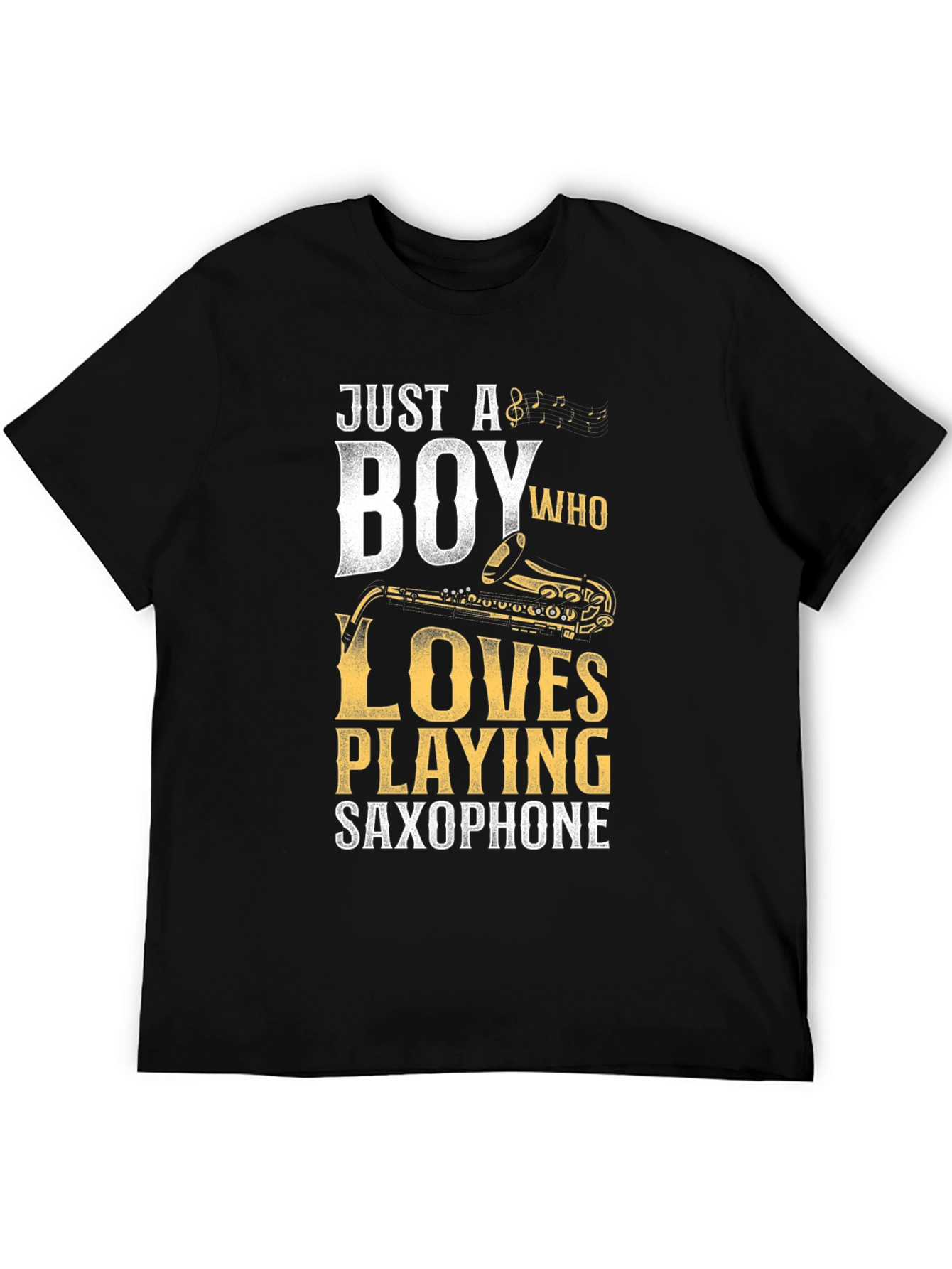 Boy Who Loves Playing Saxophone T-Shirt