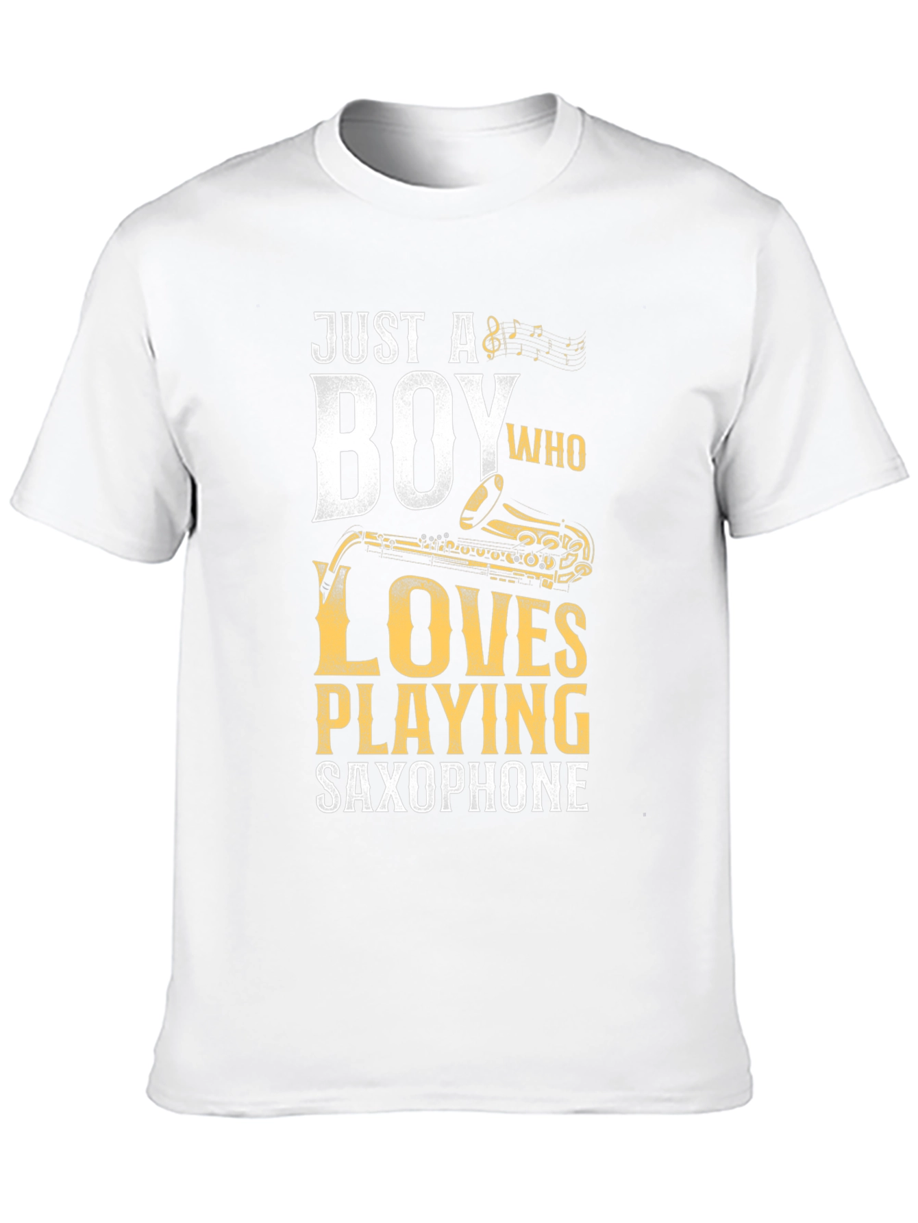 Boy Who Loves Playing Saxophone T-Shirt