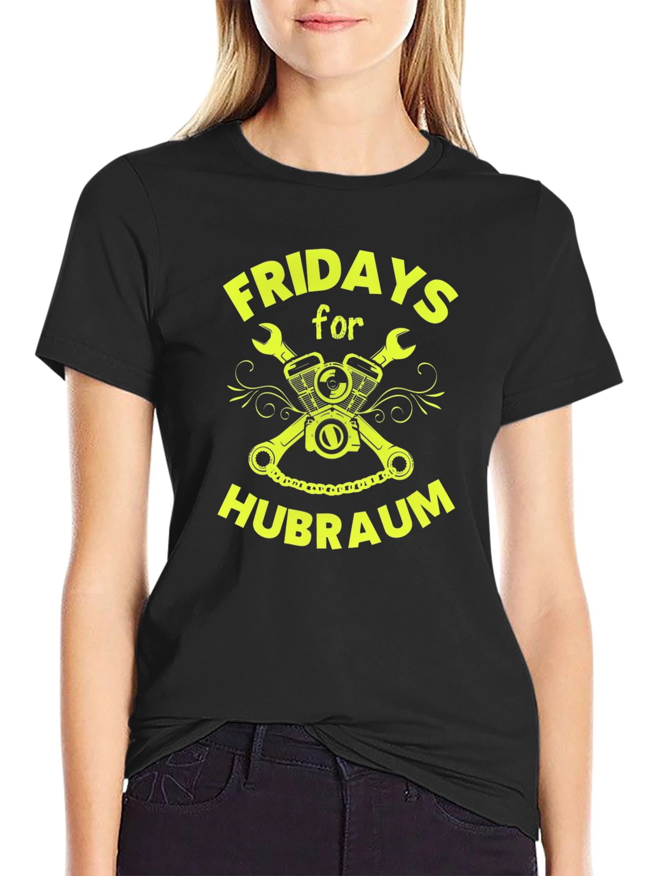 Fridays for Hubraum Black T-Shirt