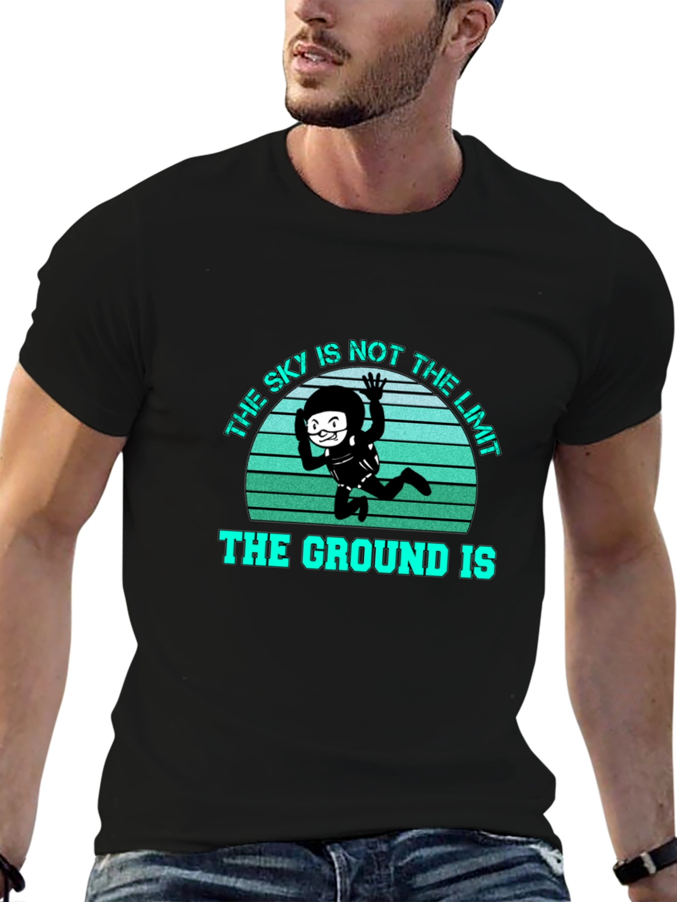 Skys Not The Limit Mens T-Shirt