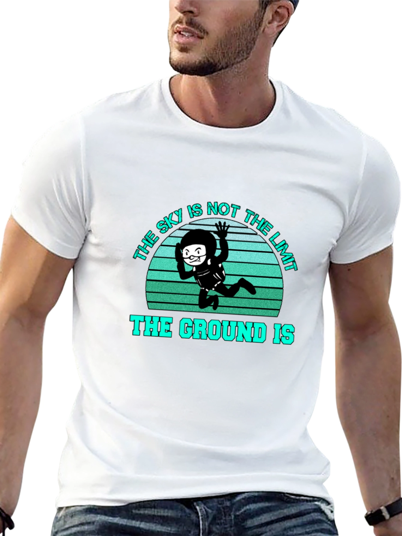 Skys Not The Limit Mens T-Shirt