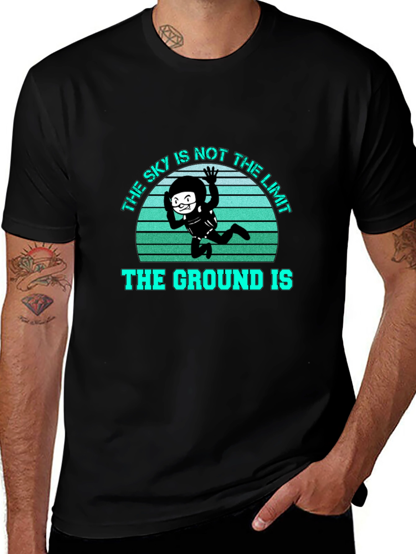 Skys Not The Limit Mens T-Shirt