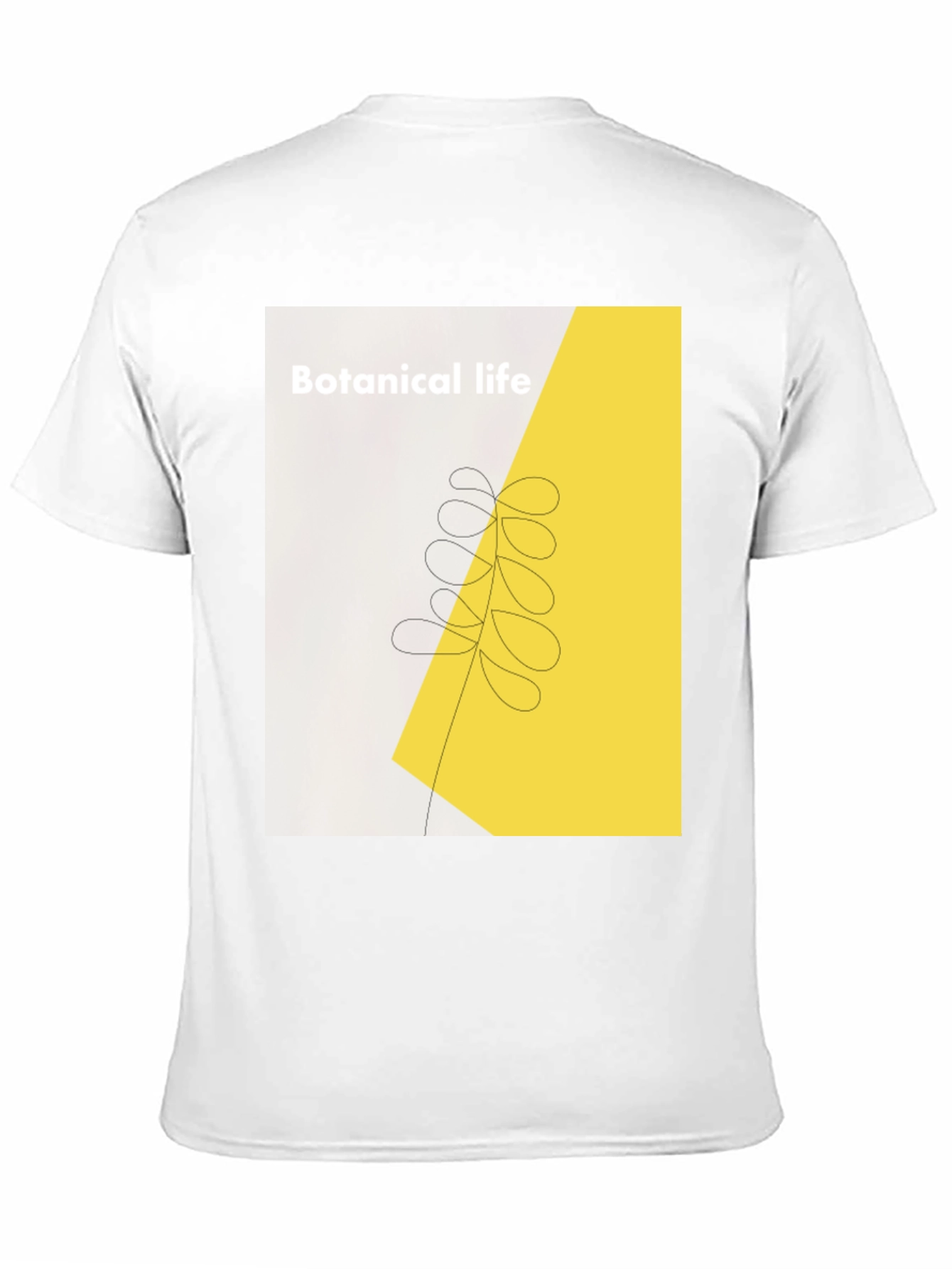 Botanical Life Graphic Black T-Shirt