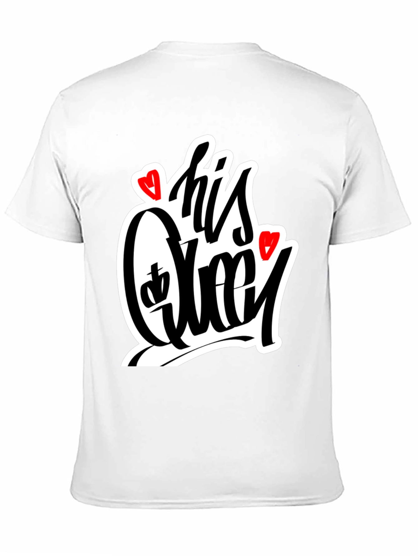 His Queen Graphic Tee - Black