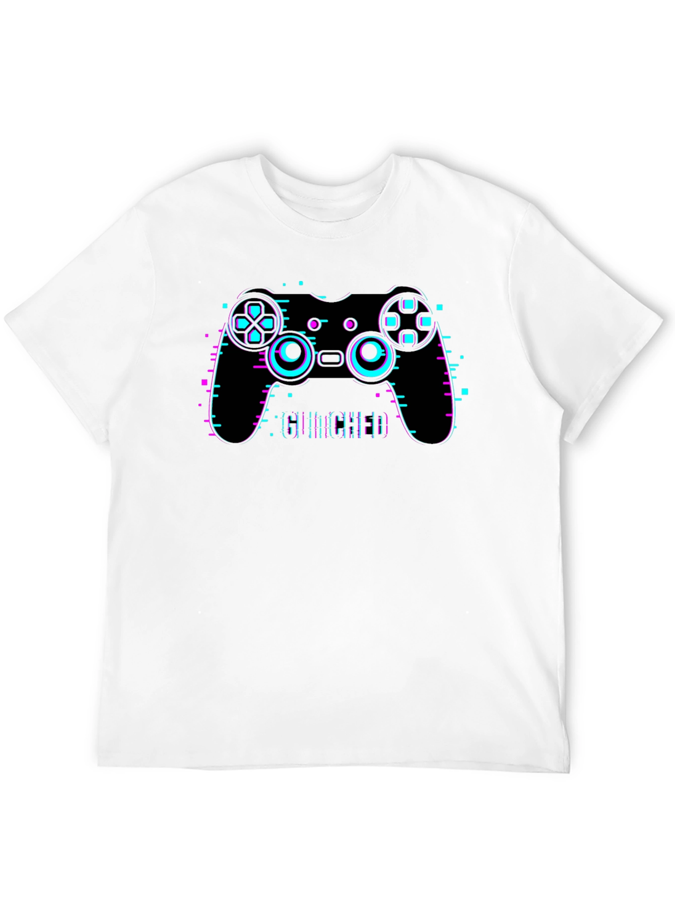 Glitch Controller Graphic Tee - Gamer Style