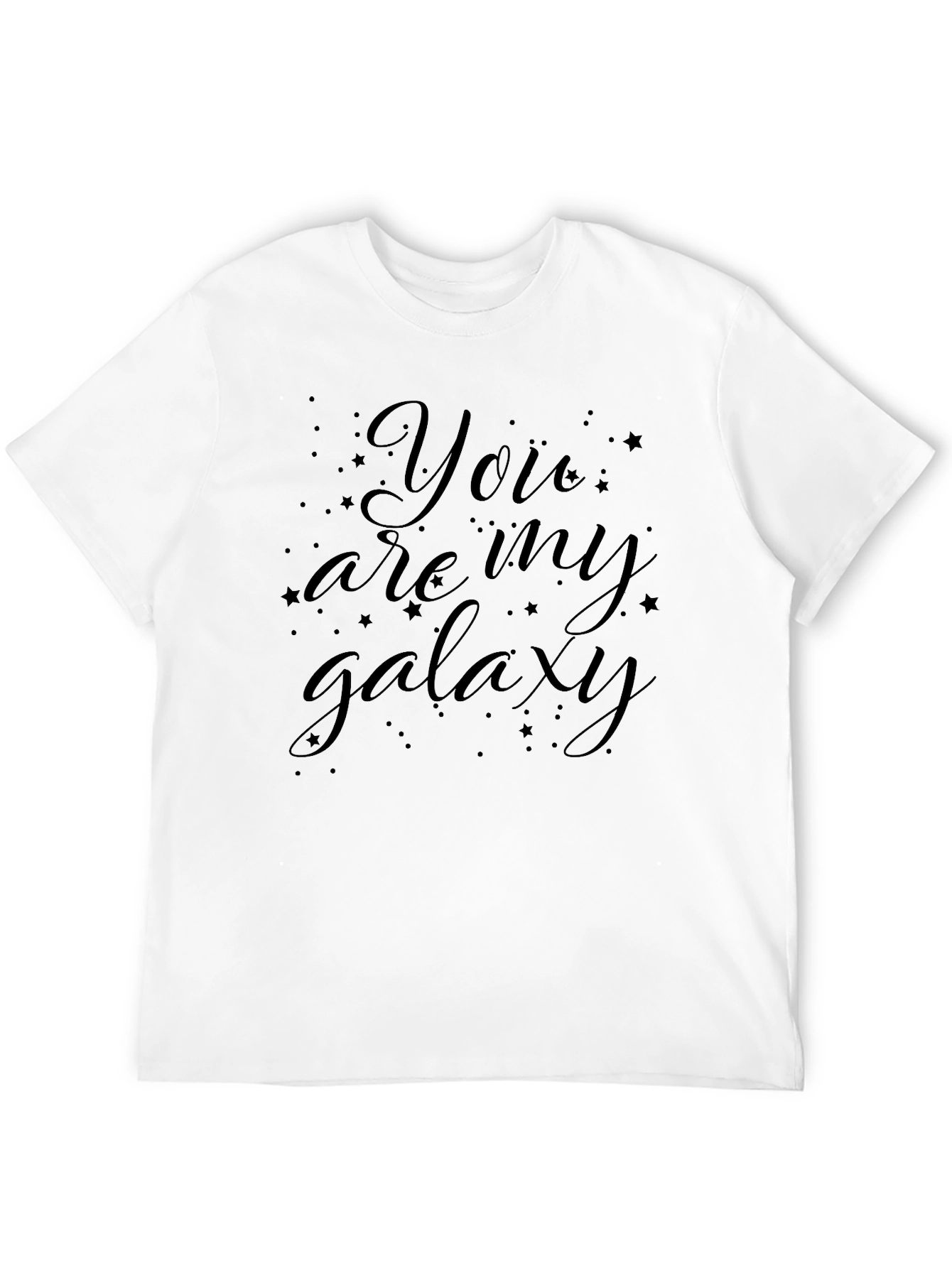 You Are My Galaxy Black Graphic Tee