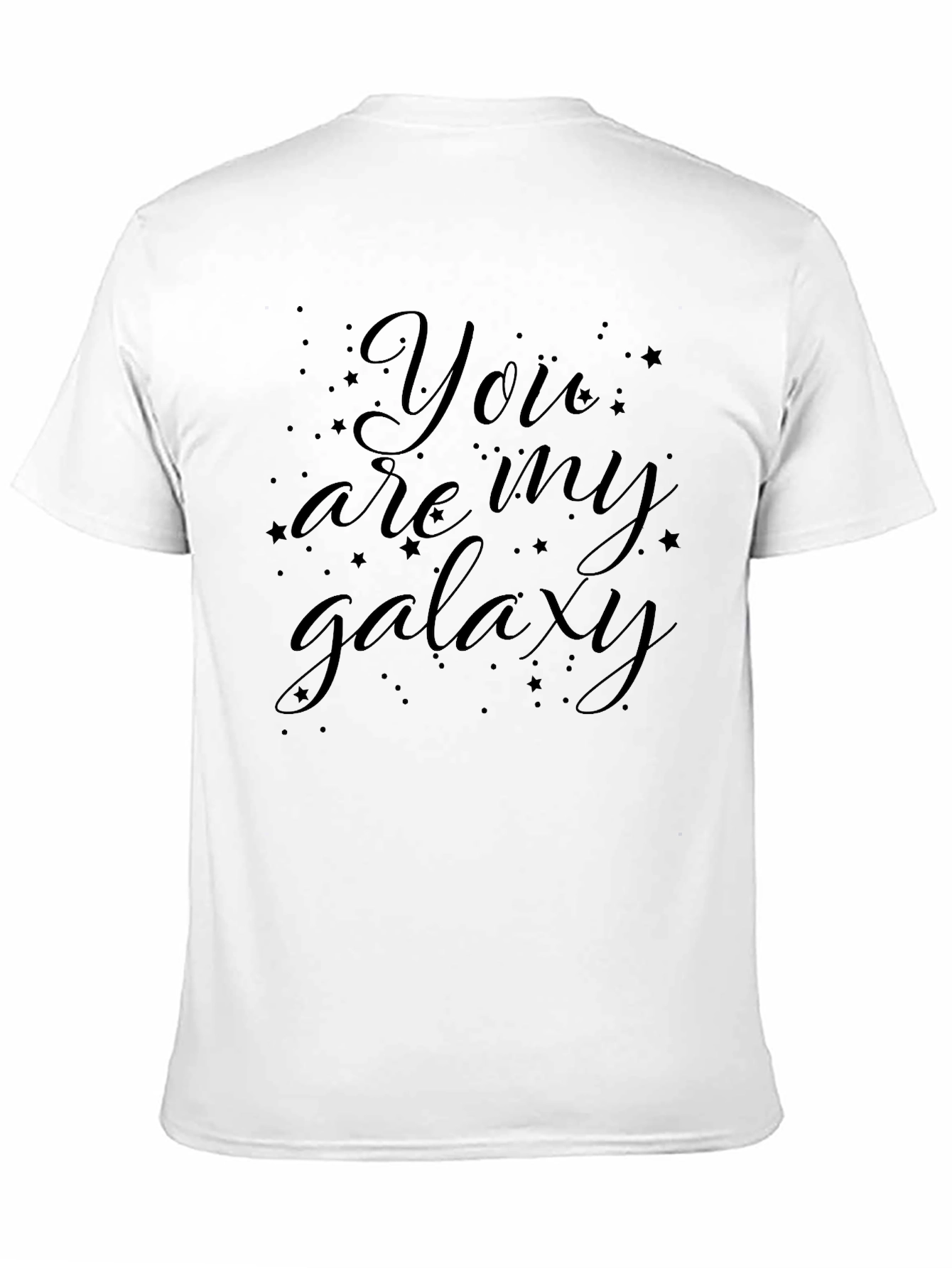 You Are My Galaxy Black Graphic Tee