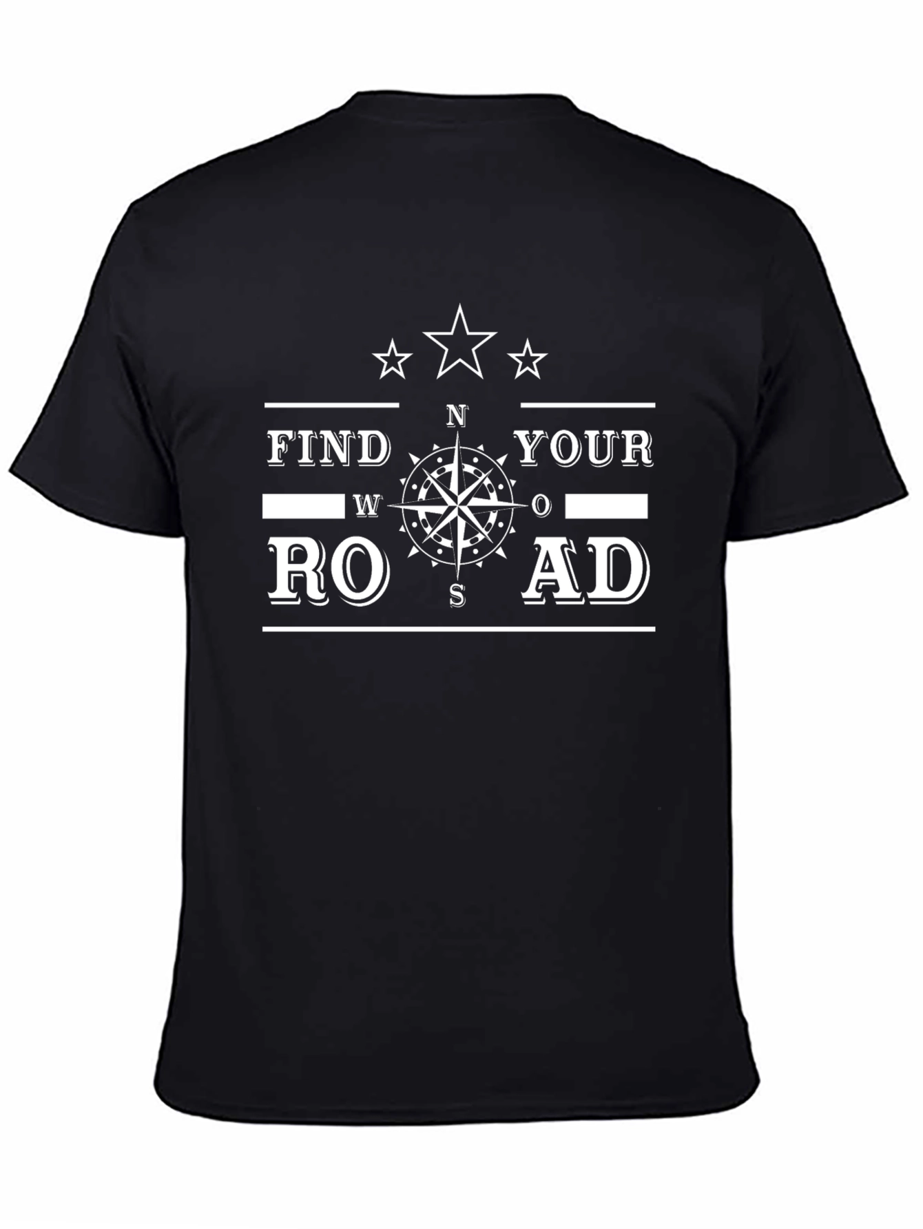Find Your Road Graphic T-Shirt - Black