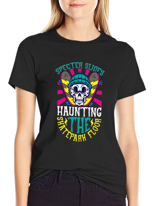 Skatepark Specter Slides Graphic Tee - Haunting the Floor