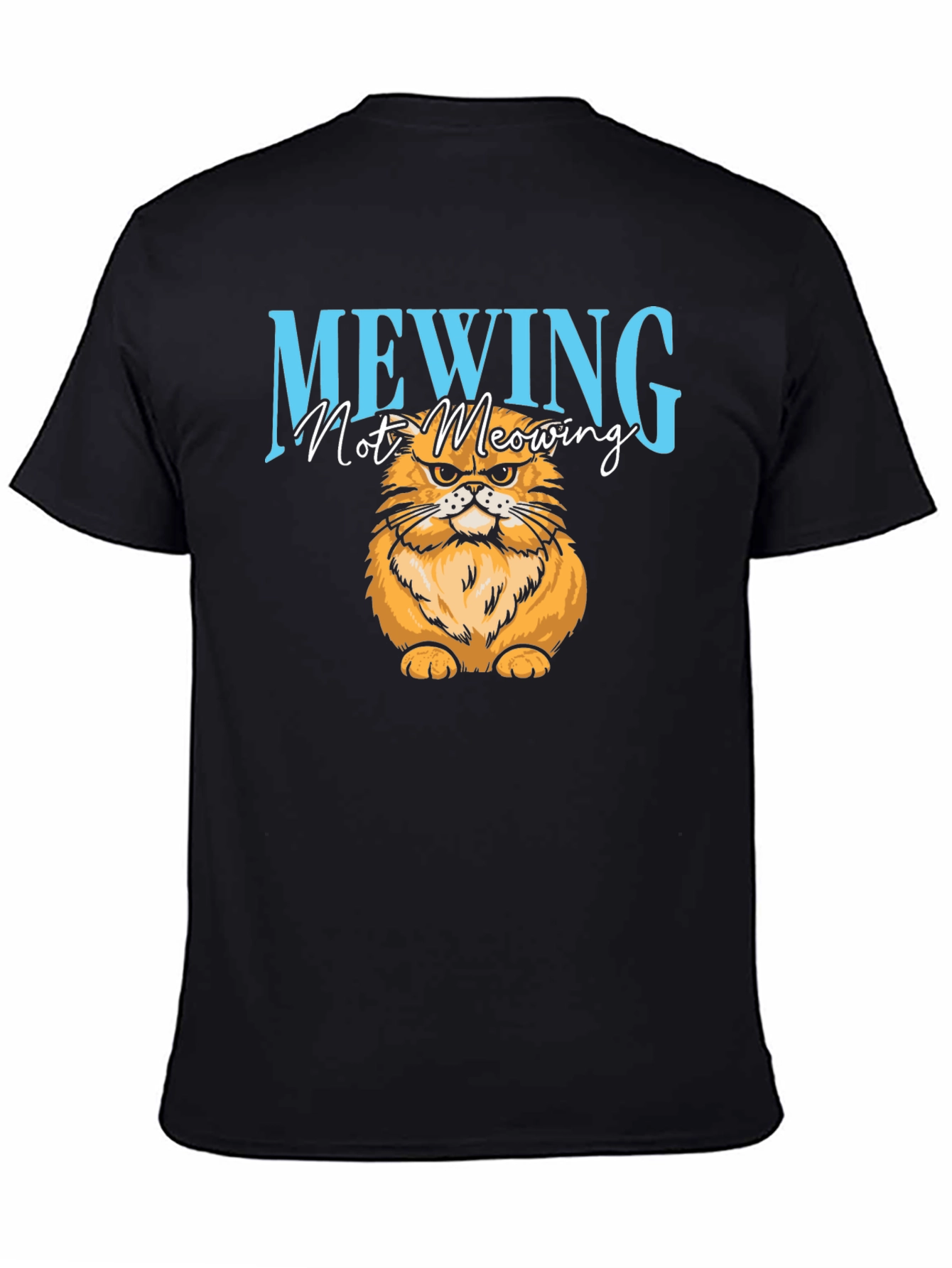 Mewing Cat Graphic T-Shirt