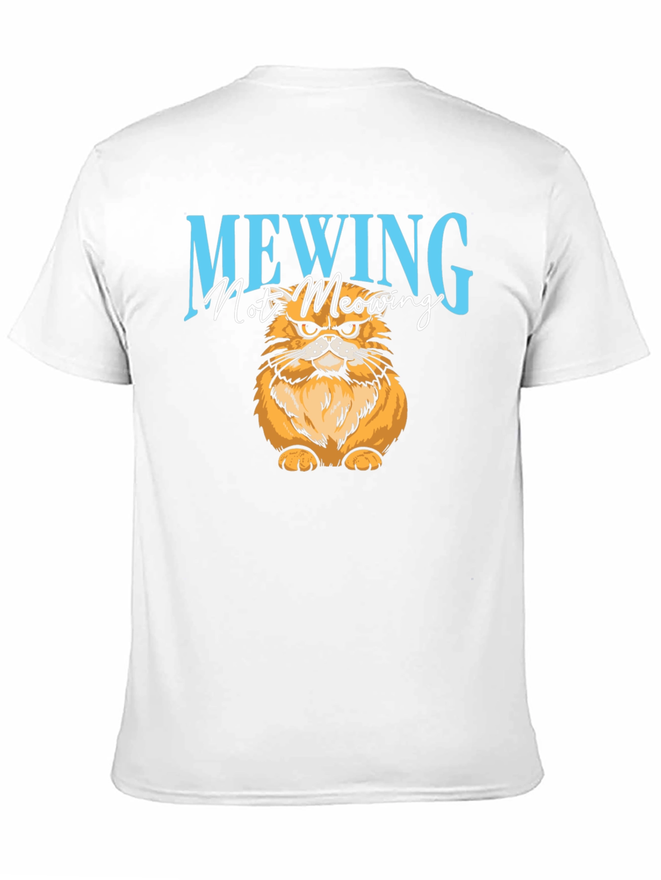 Mewing Cat Graphic T-Shirt