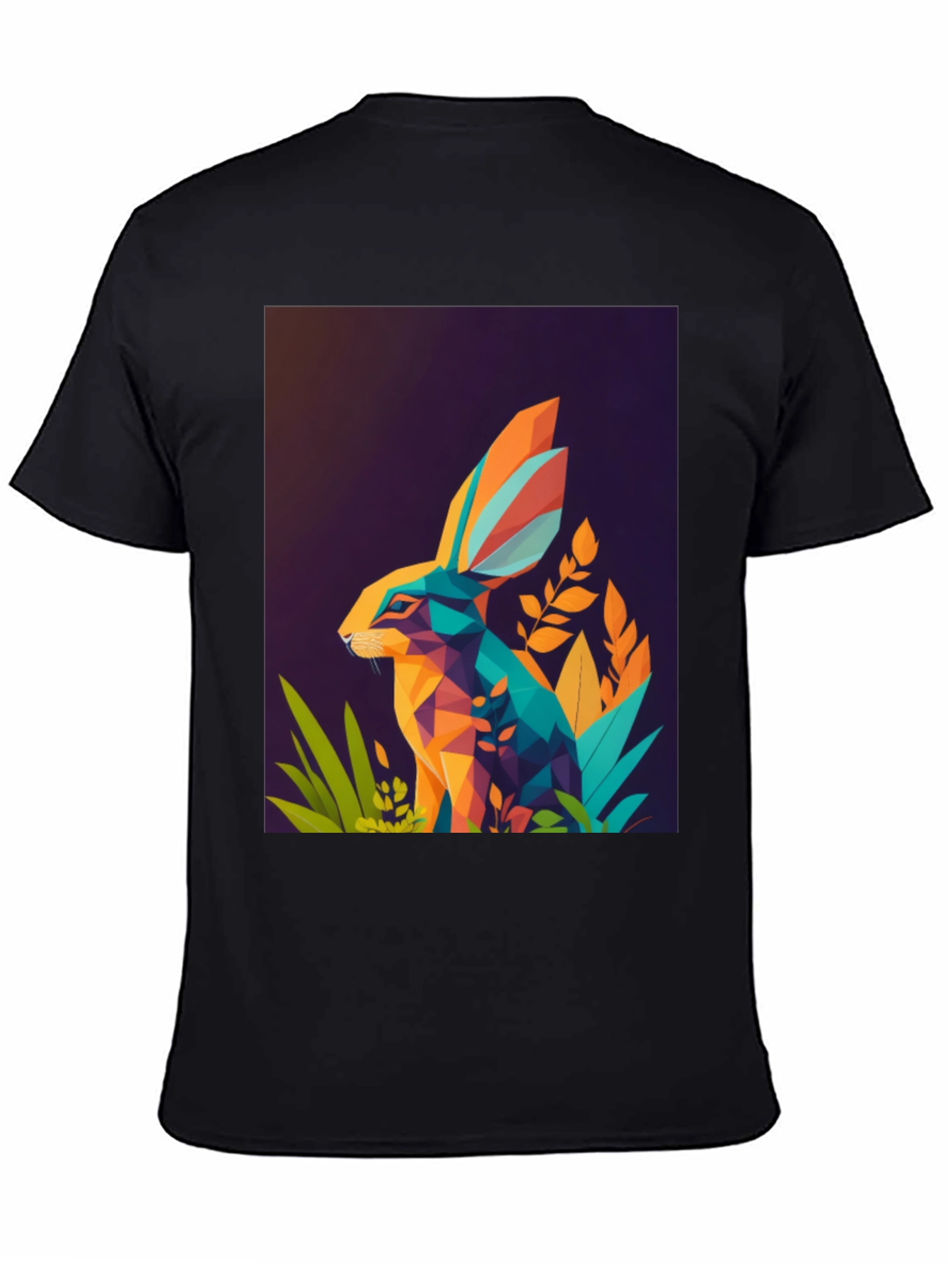 Geometric Rabbit Graphic T-Shirt