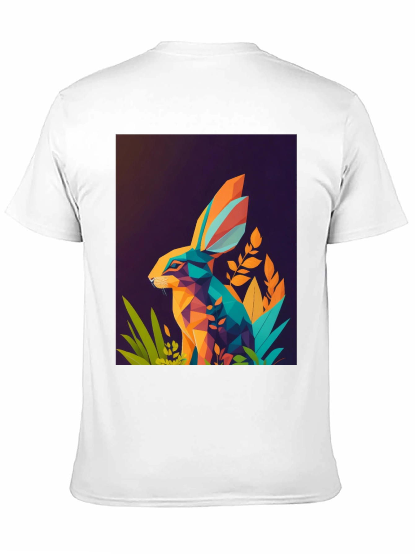 Geometric Rabbit Graphic T-Shirt