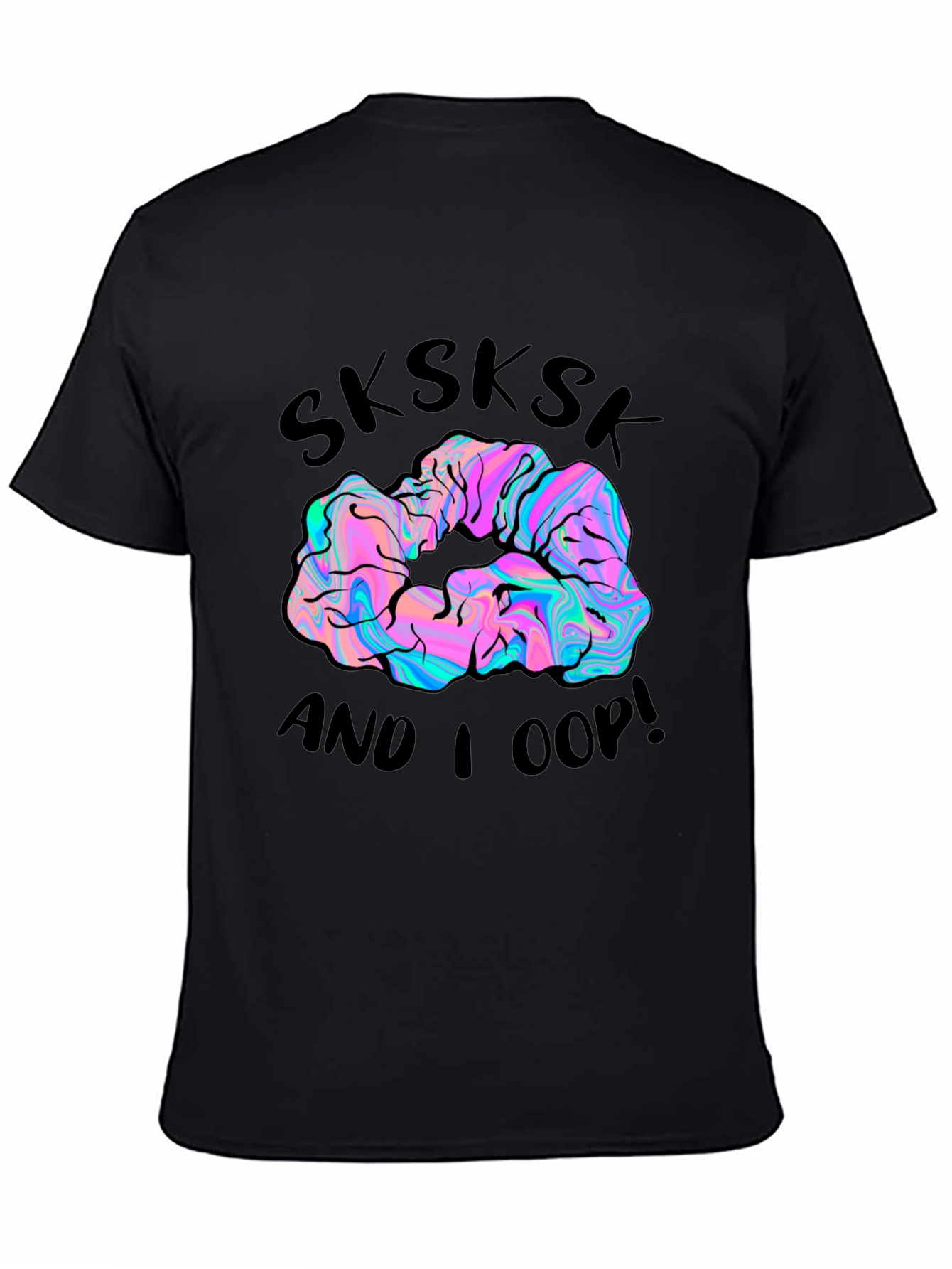 Sksksk And I Oop! Scrunchie Graphic Tee