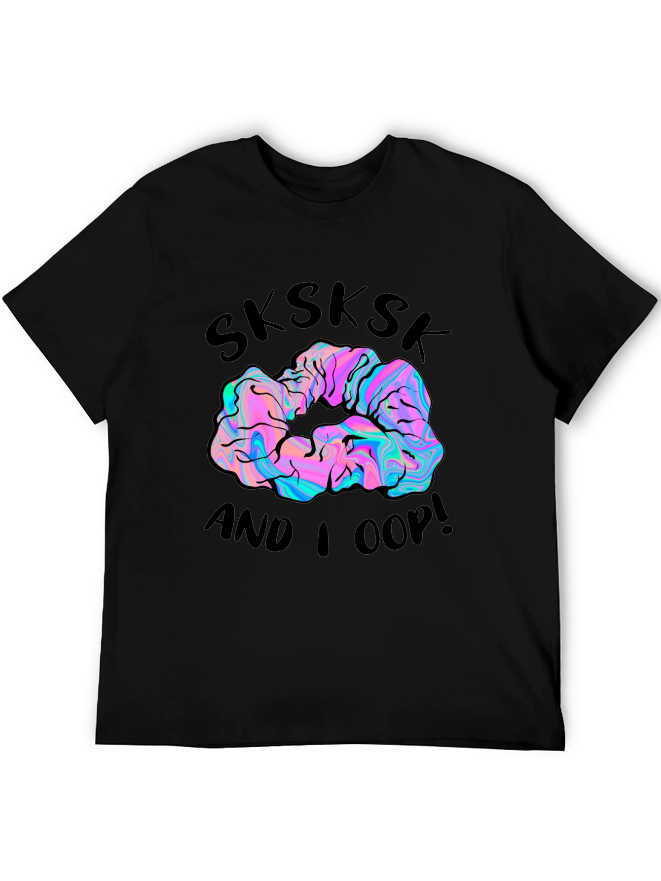 Sksksk And I Oop! Scrunchie Graphic Tee