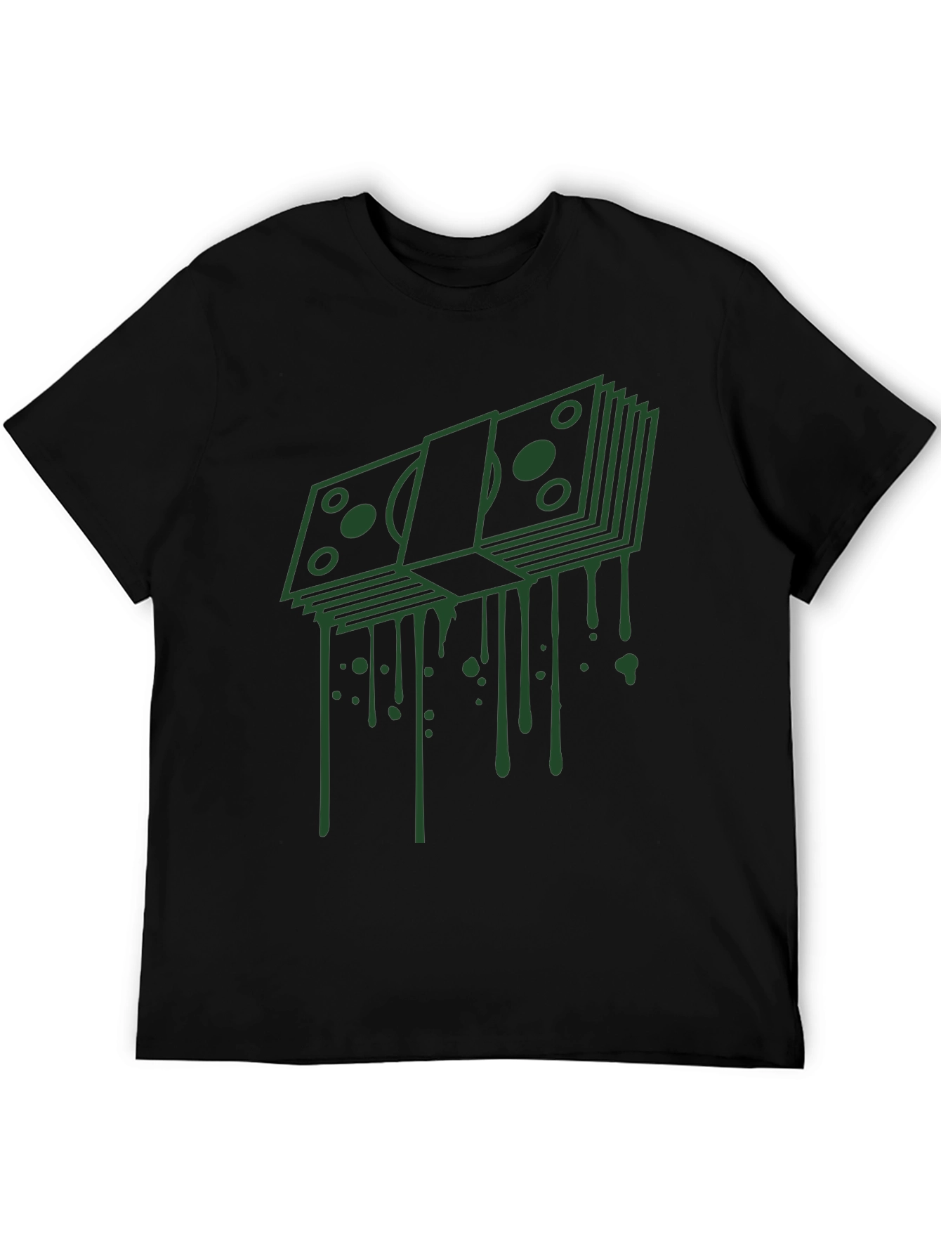 Dripping Cash Graphic Tee - Modern Streetwear