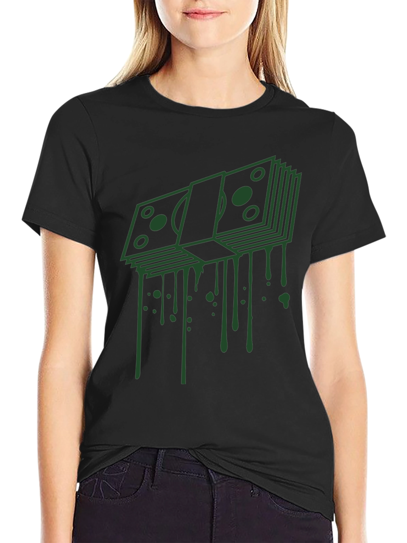 Dripping Cash Graphic Tee - Modern Streetwear