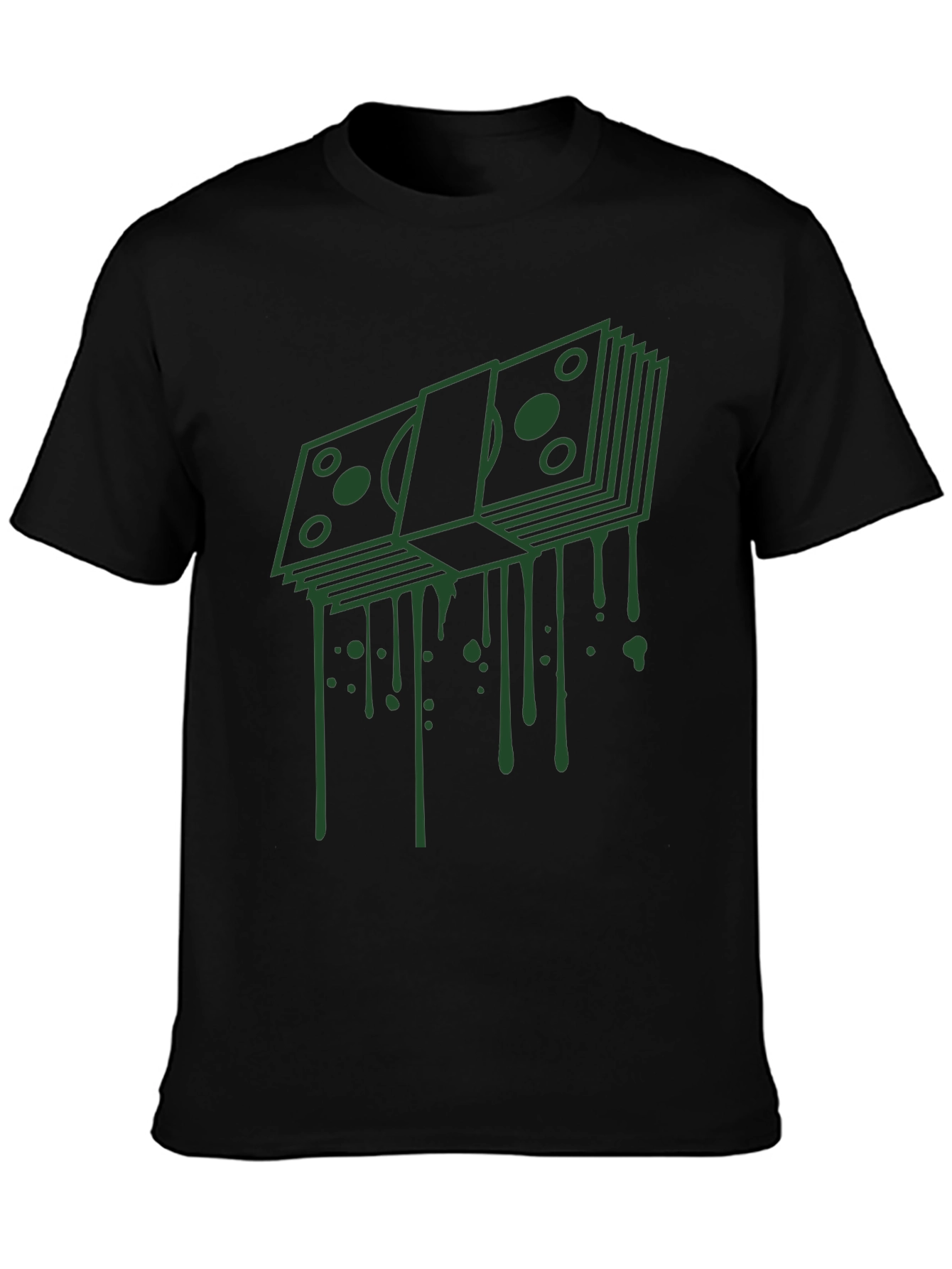 Dripping Cash Graphic Tee - Modern Streetwear