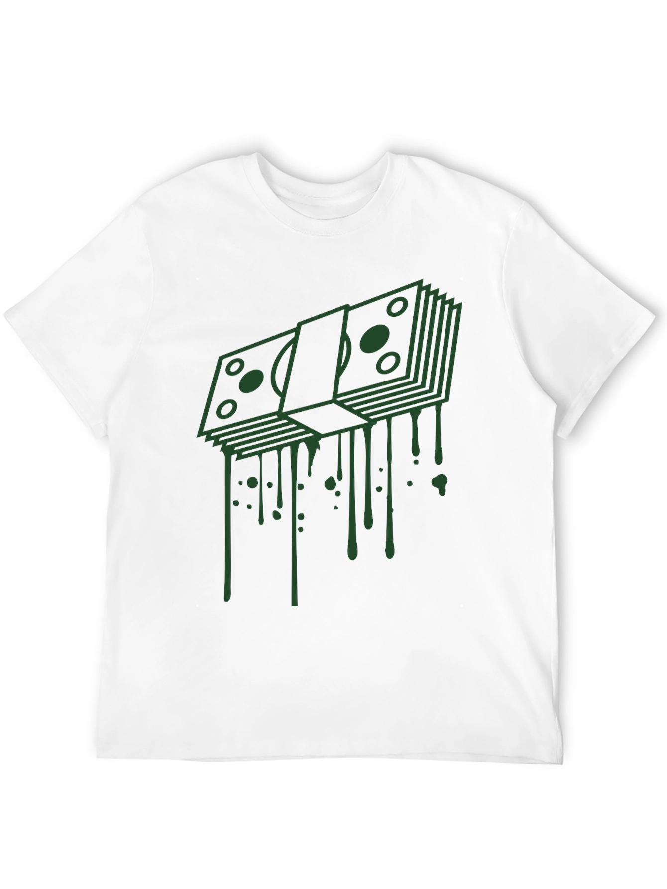 Dripping Cash Graphic Tee - Modern Streetwear
