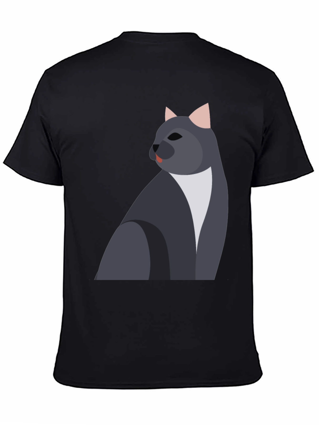 Cool Cat Graphic T-Shirt - Mens Black Tee