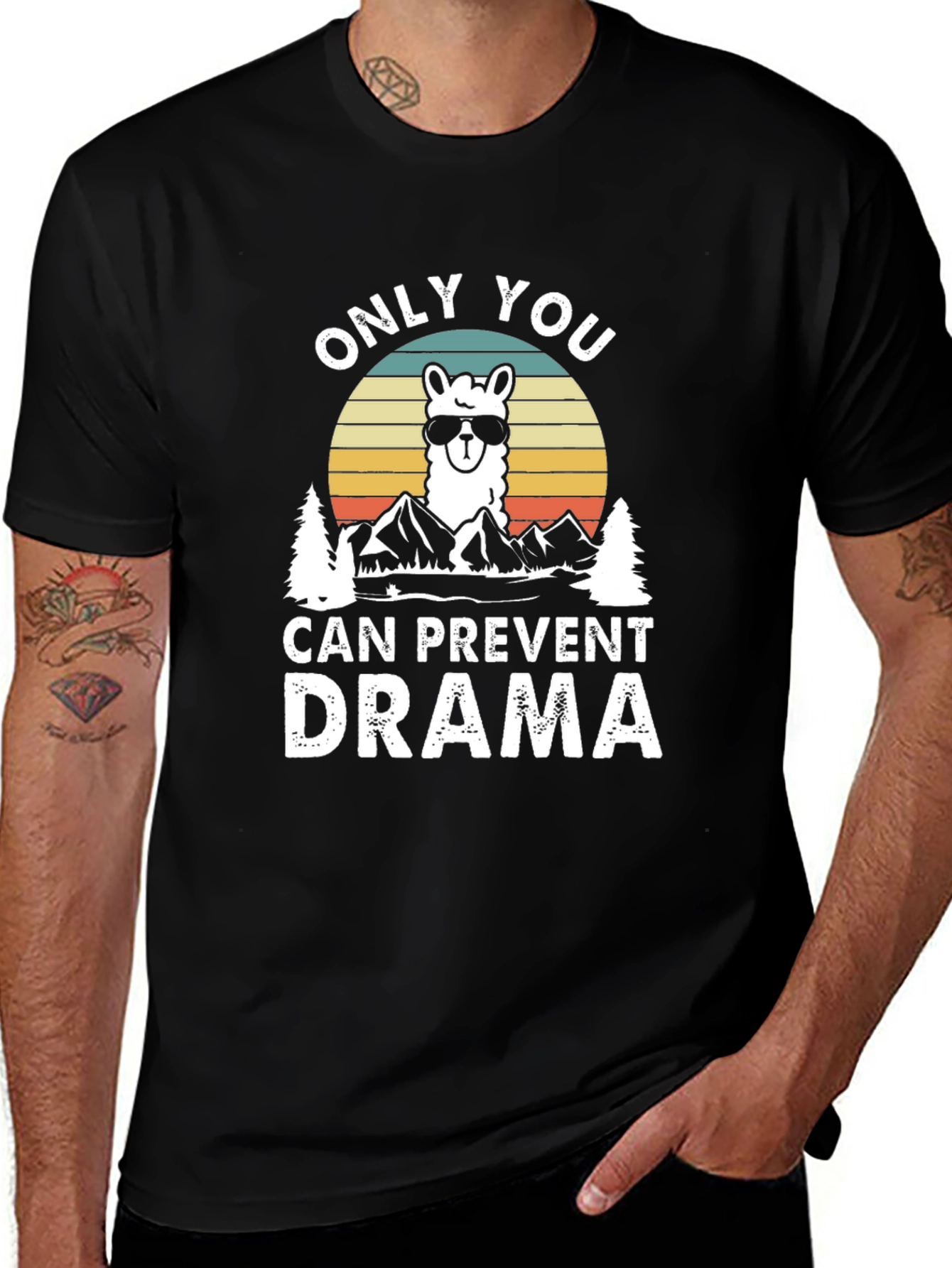 Only You Can Prevent Drama Llama T-Shirt