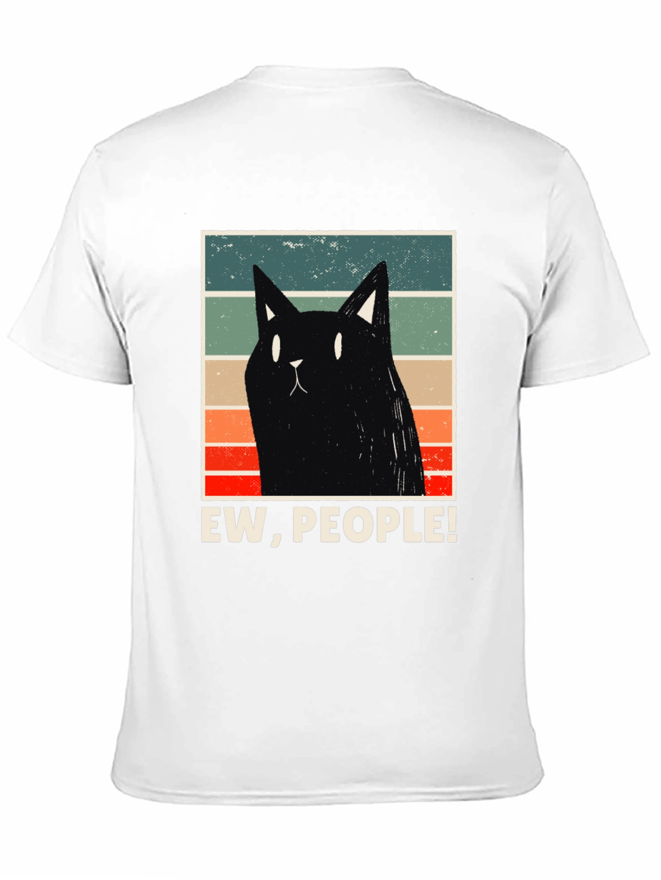 Ew People! Black Cat Graphic T-Shirt