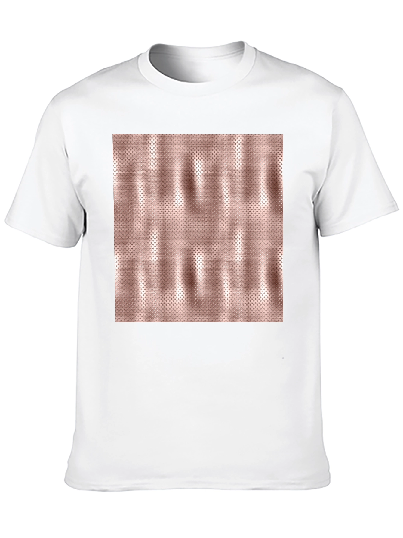 Unique Metallic Pattern Tee - Stylish Casual Wear