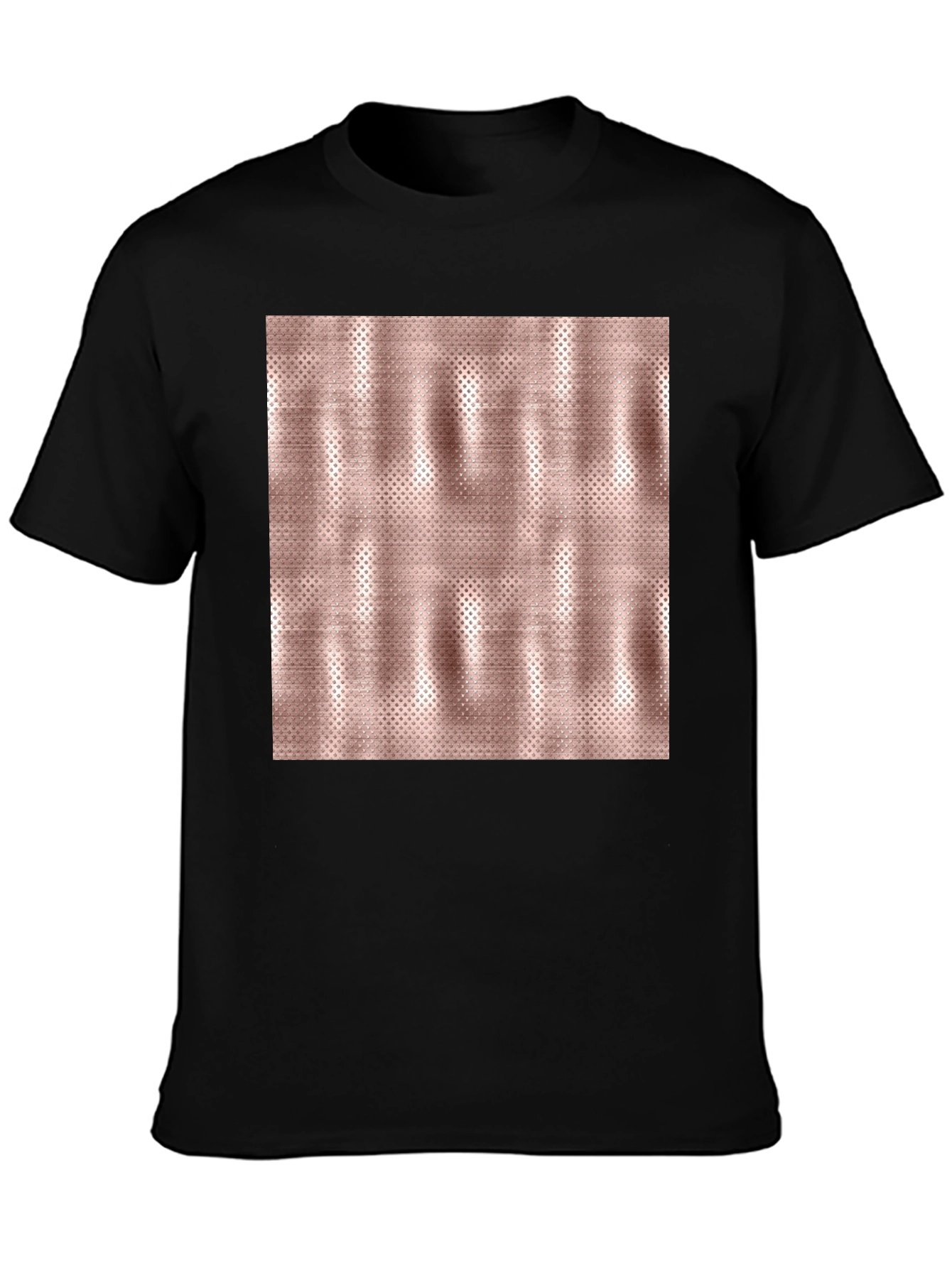 Unique Metallic Pattern Tee - Stylish Casual Wear