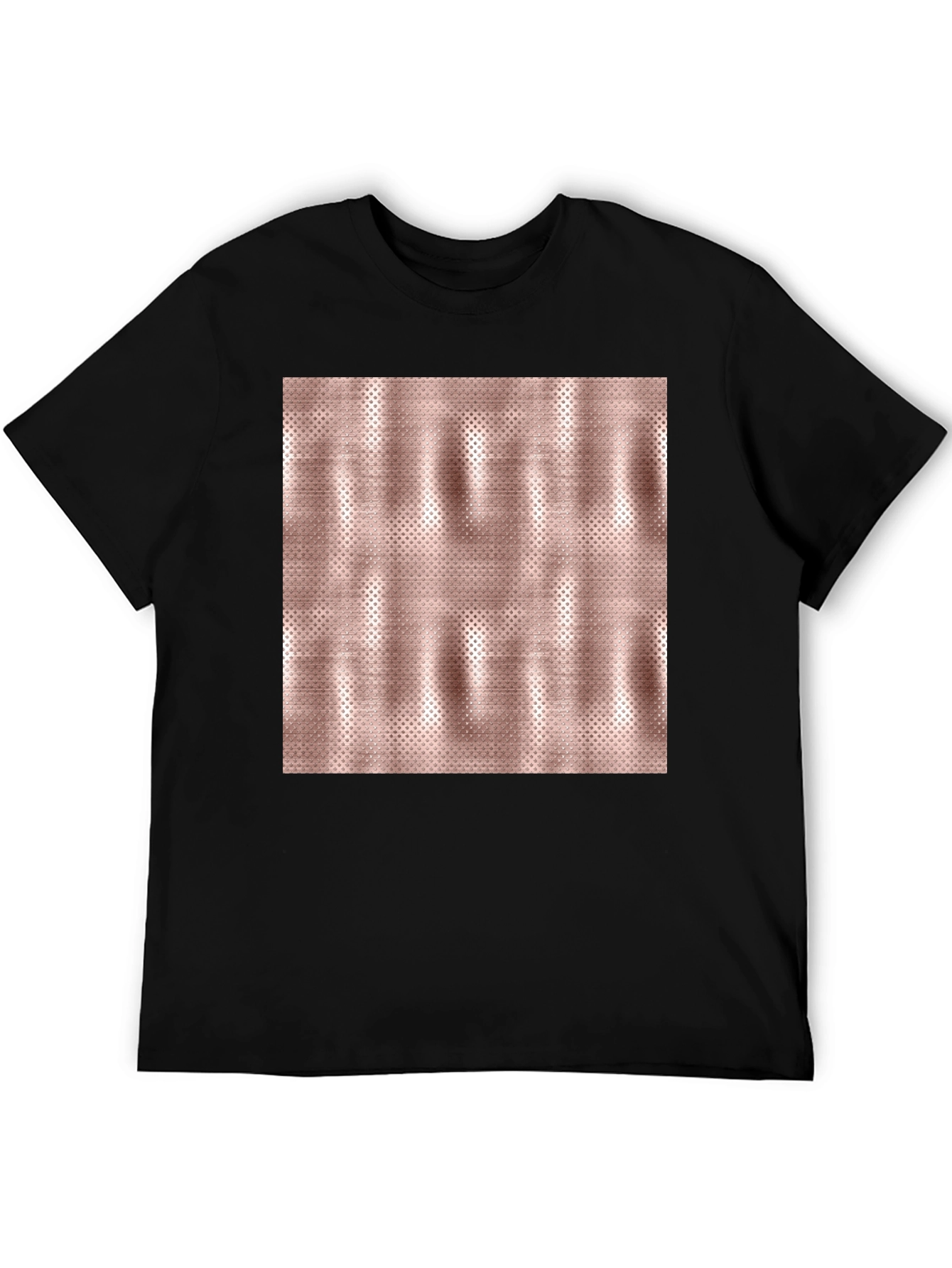 Unique Metallic Pattern Tee - Stylish Casual Wear