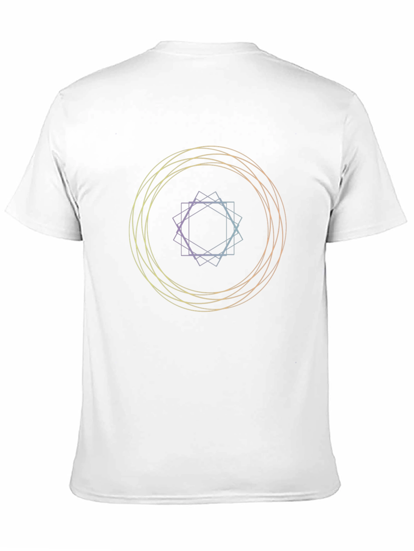 Geometric Circle Graphic Black T-Shirt