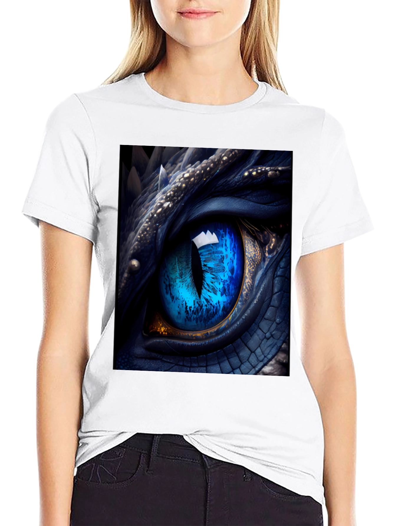 Dragon Eye Graphic Tee - Mens Black T-Shirt