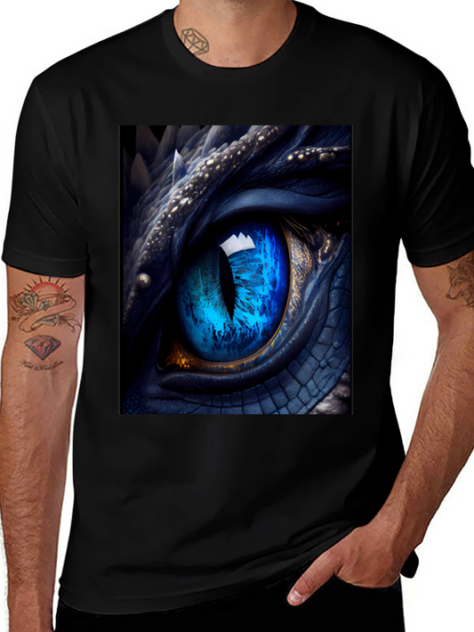 Dragon Eye Graphic Tee - Mens Black T-Shirt