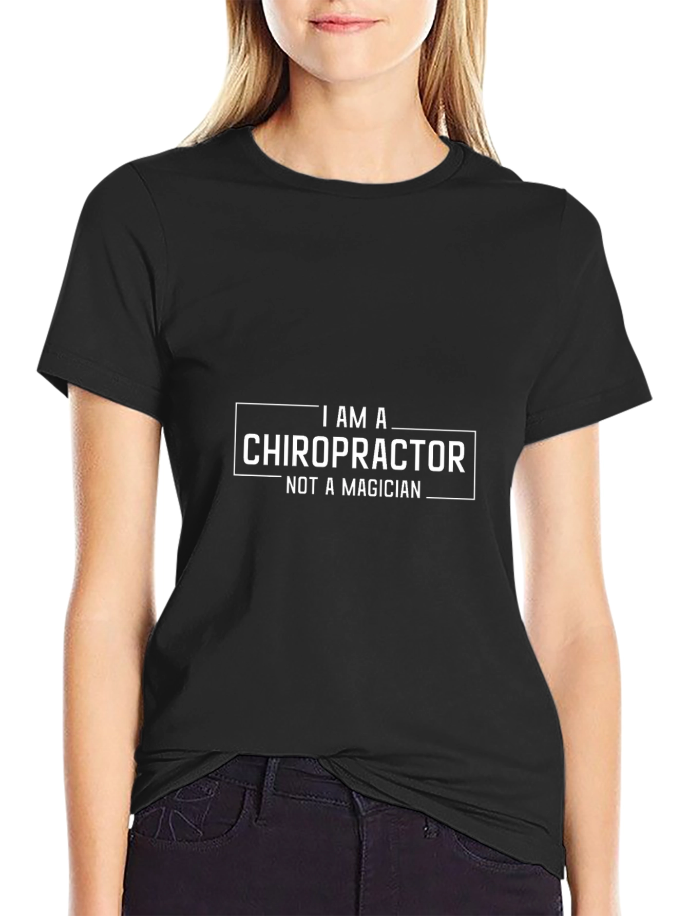 Chiropractor T-Shirt - Not a Magician Funny Tee