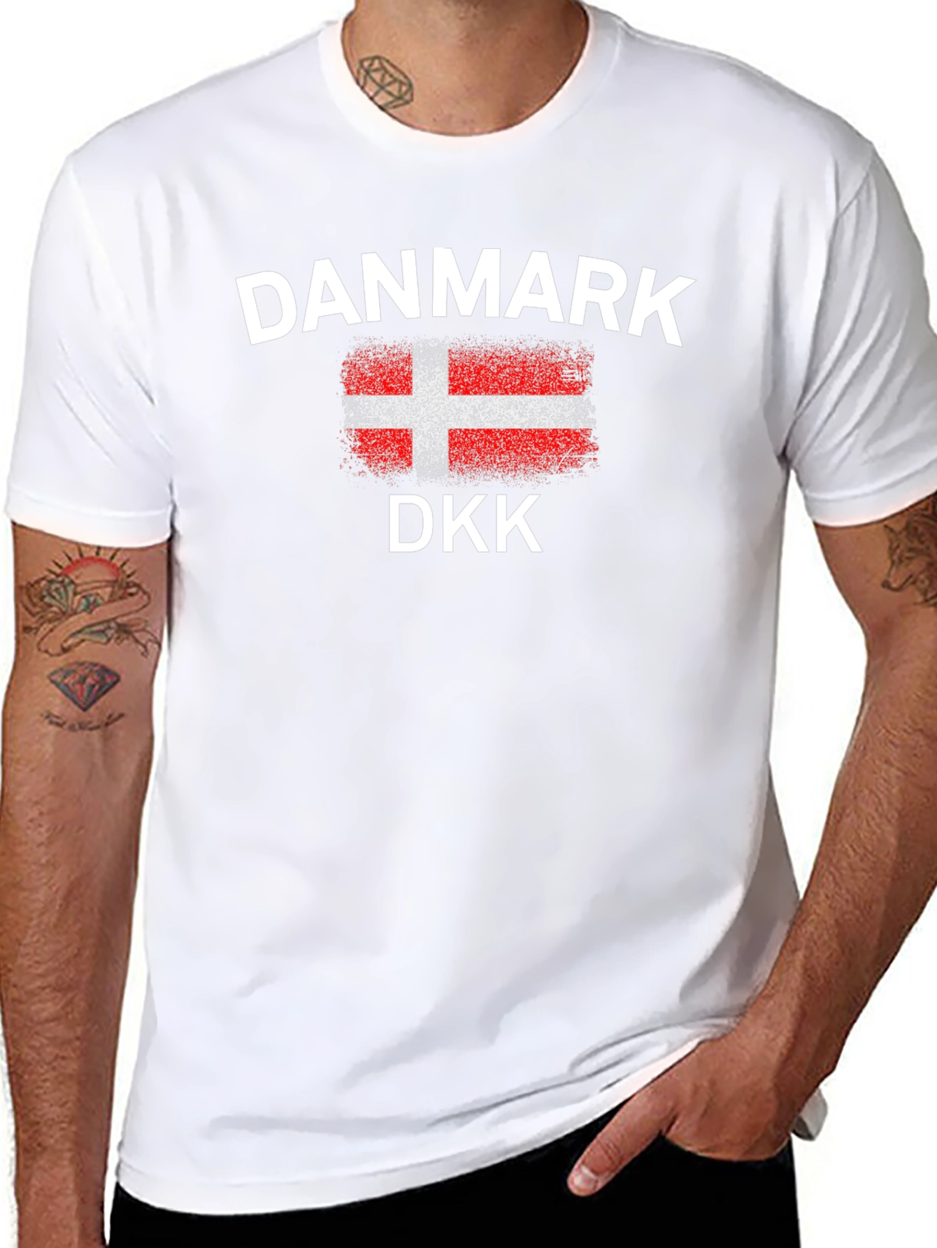 Danmark DKK Danish Flag T-Shirt