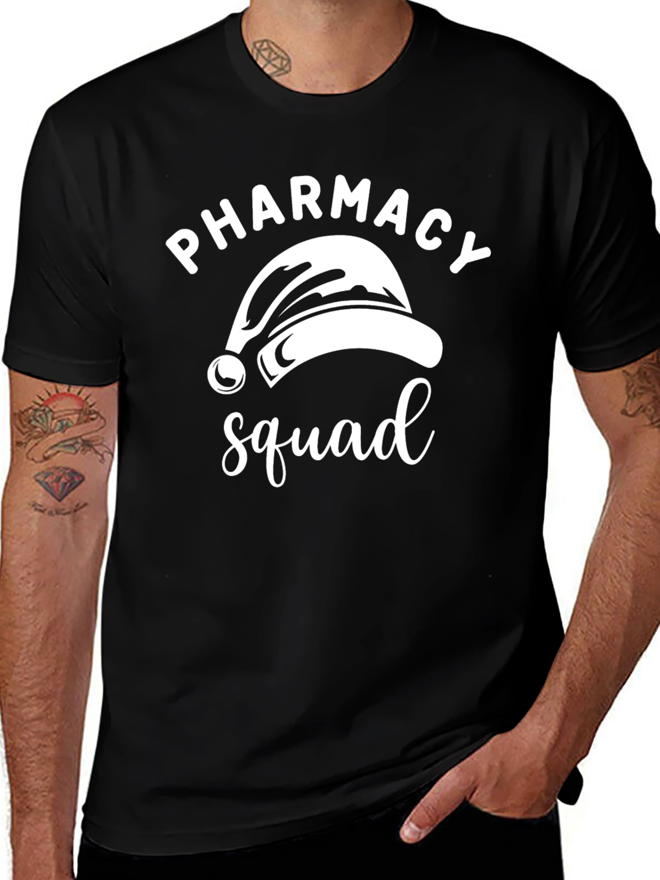 Pharmacy Squad Santa Hat T-Shirt