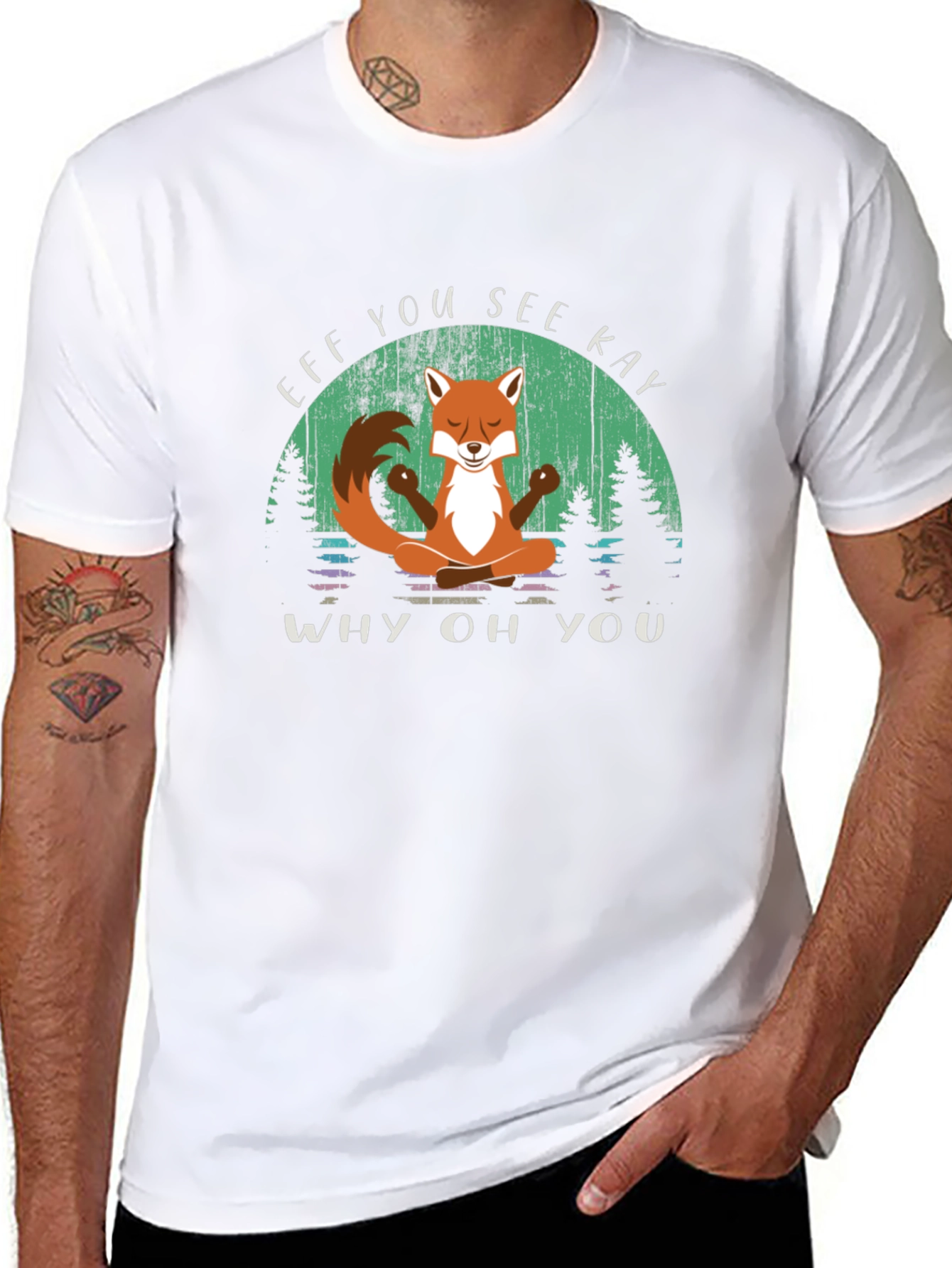 Efk You See Kay T-Shirt - Fox Yoga Design