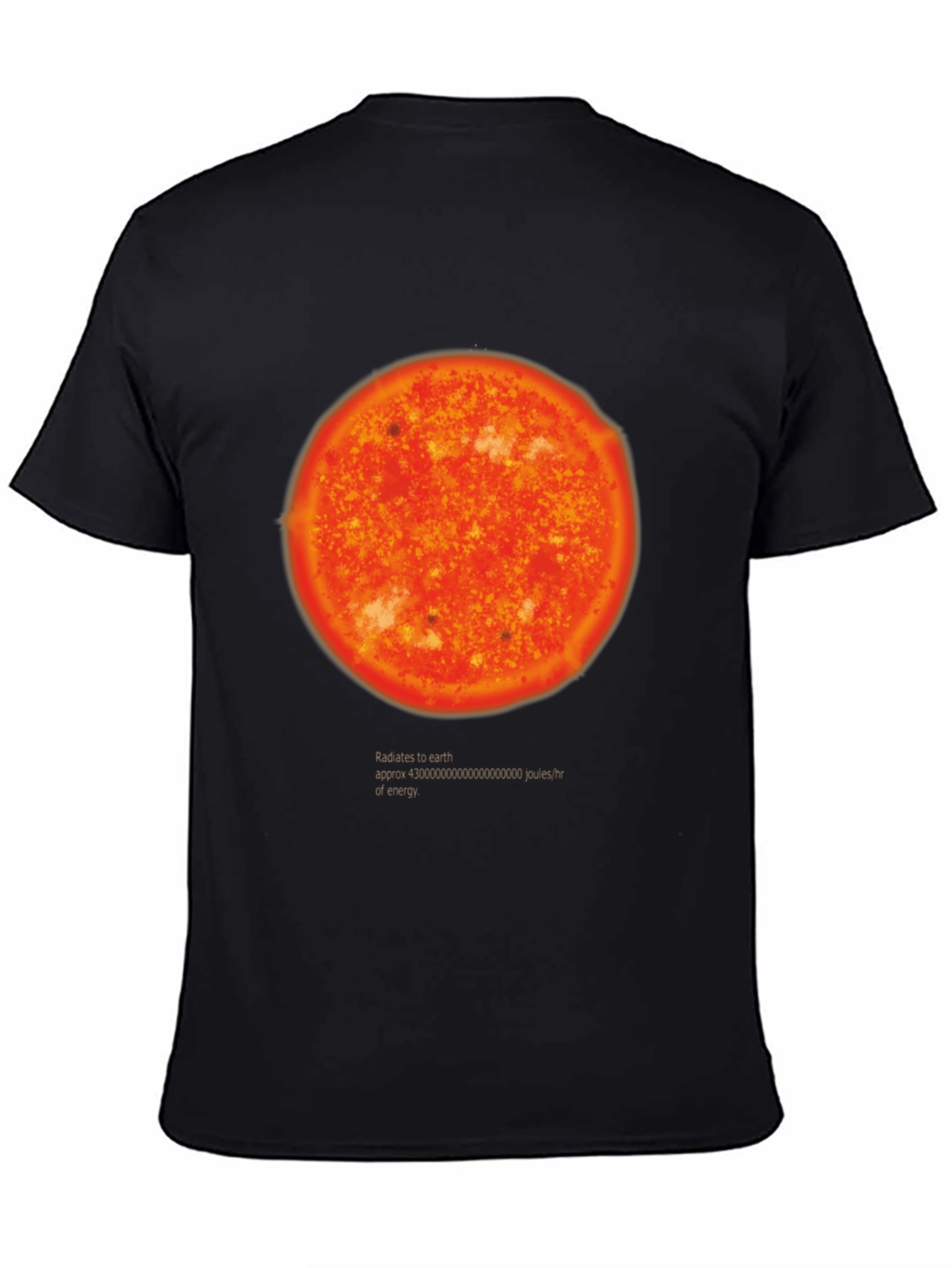 Radiates Energy T-Shirt - Black Graphic Tee
