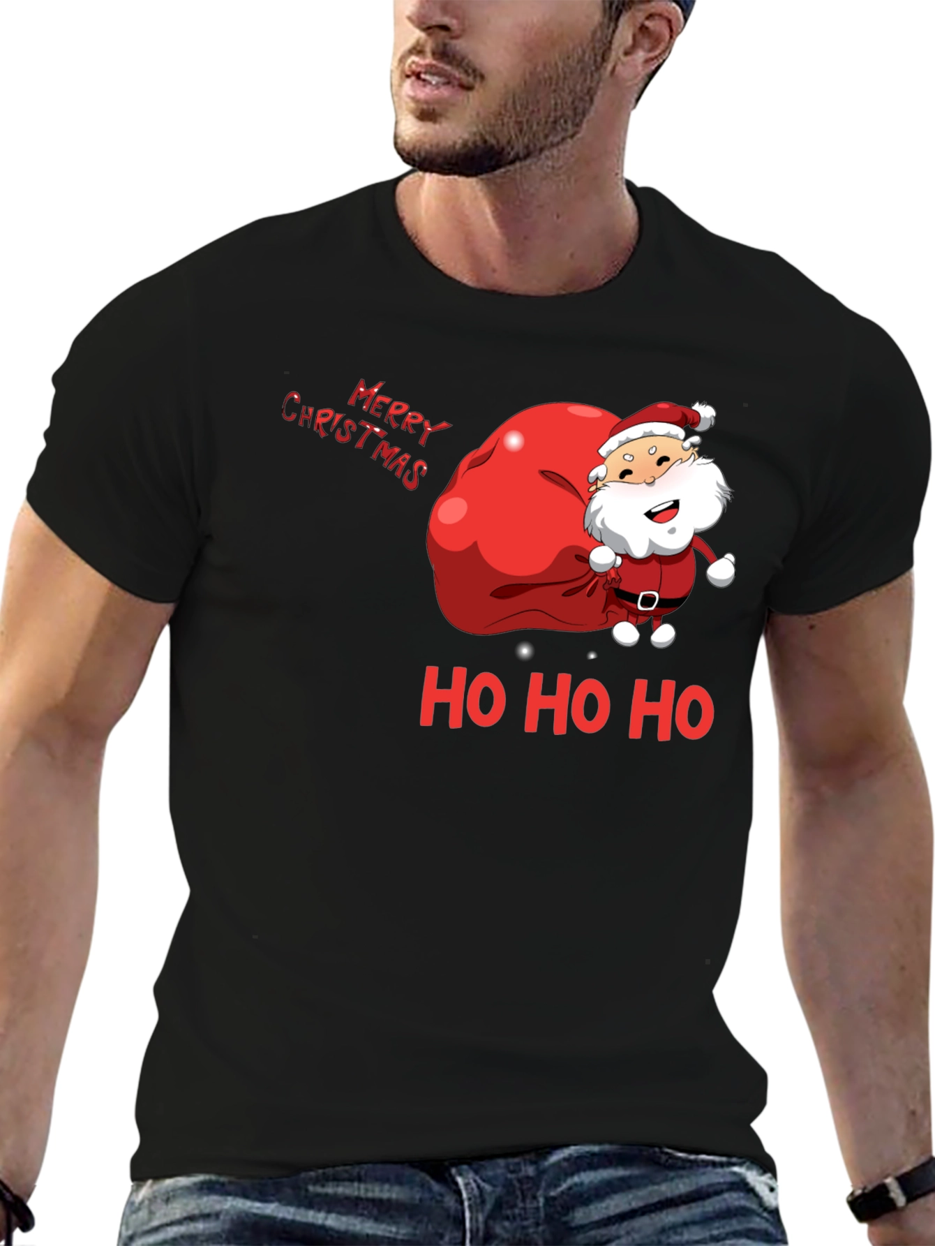 Merry Christmas Santa Graphic Tee