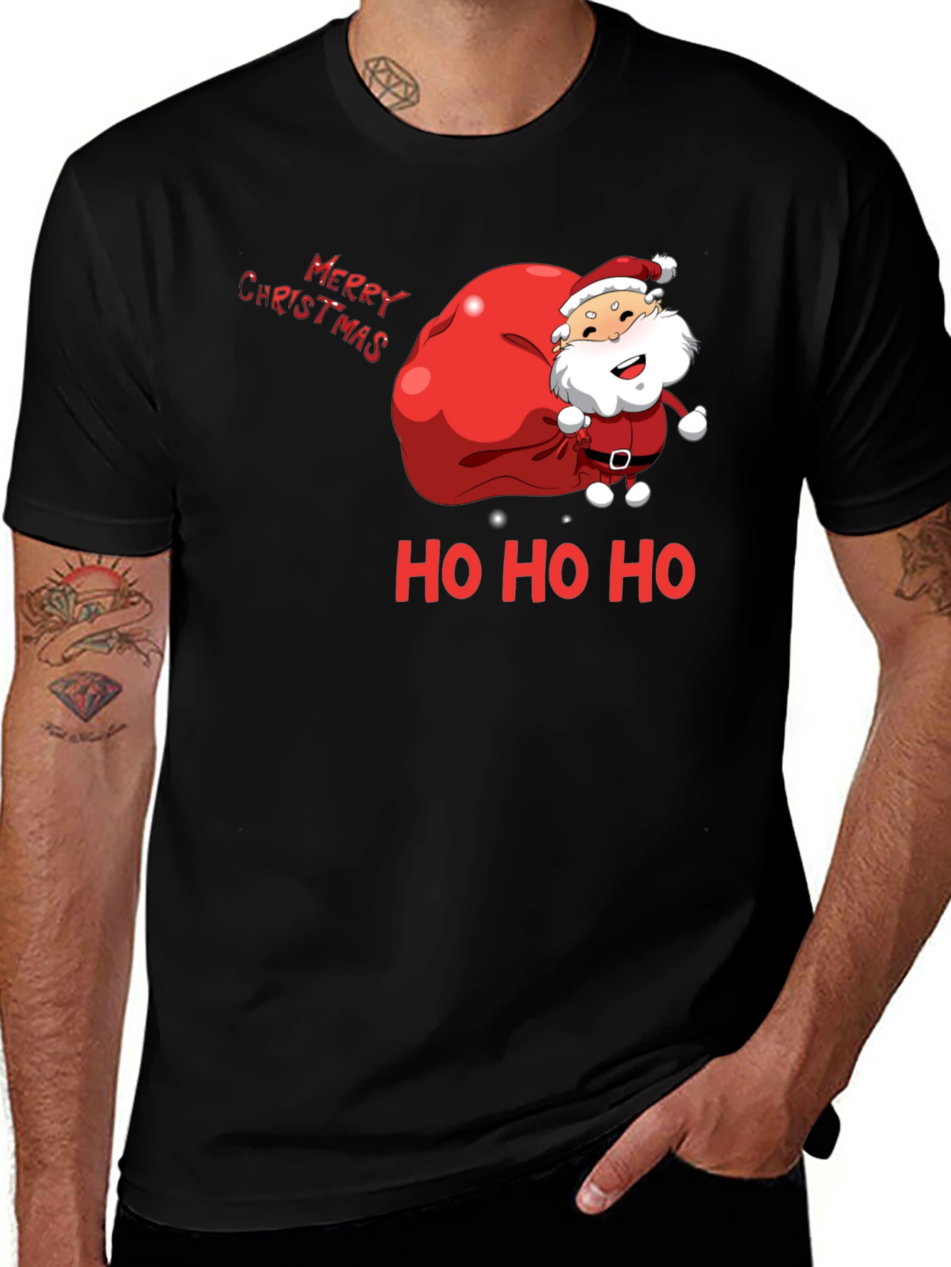 Merry Christmas Santa Graphic Tee