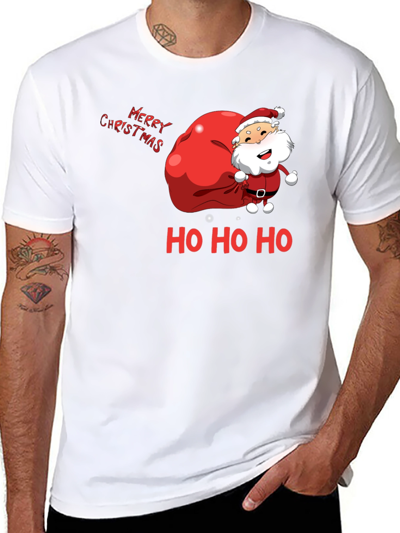 Merry Christmas Santa Graphic Tee
