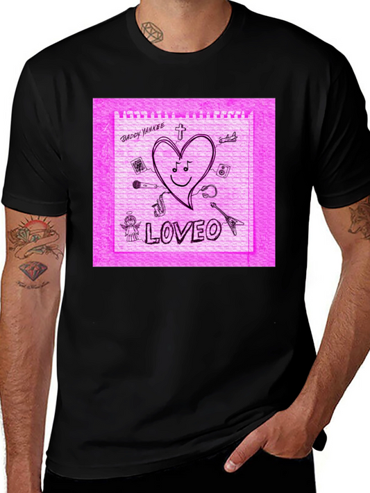 Daddy Yankee Loveo Pink Sketch T-Shirt